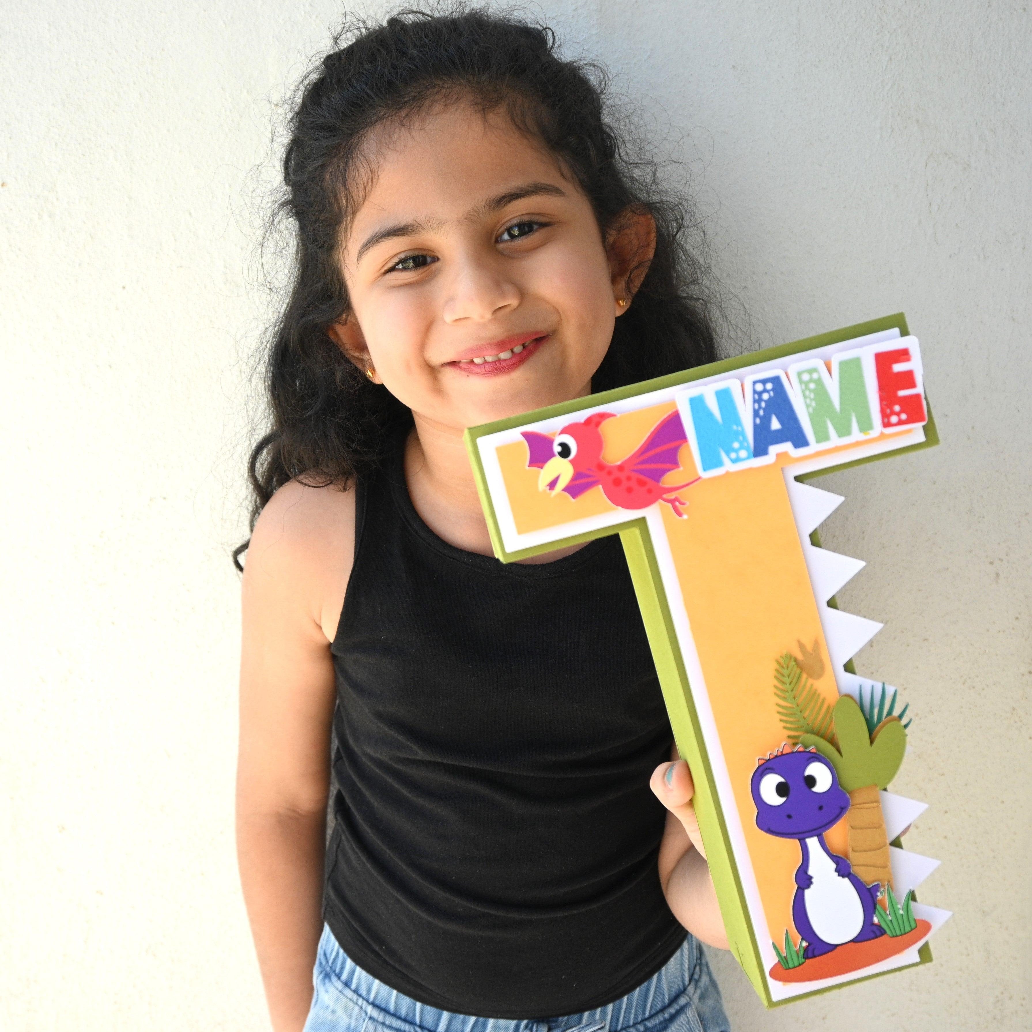 Dinosaur 3D Letter / Number HANDCRAFTED PRETTY UR PARTY