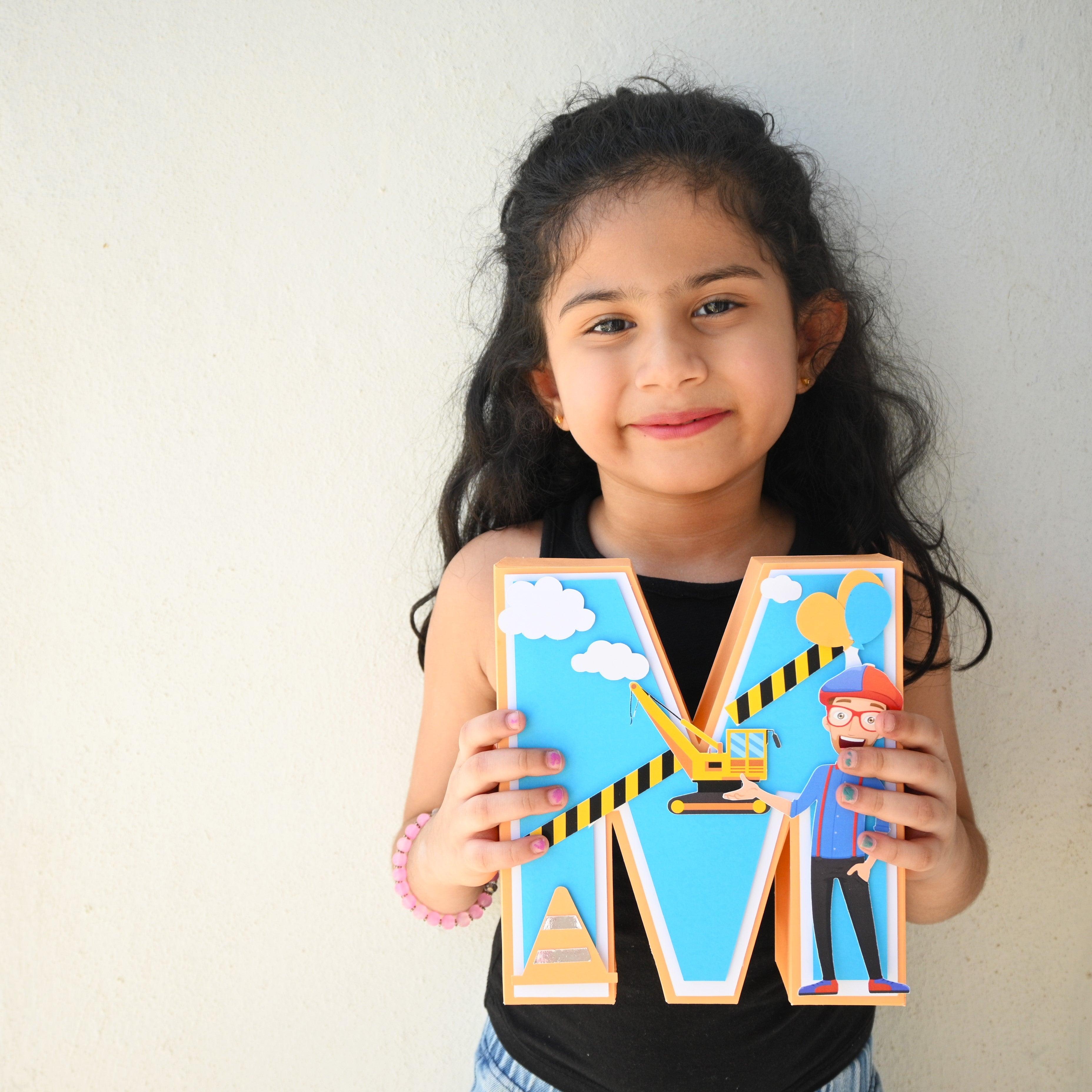 Blippi 3D Letter / Number HANDCRAFTED PRETTY UR PARTY