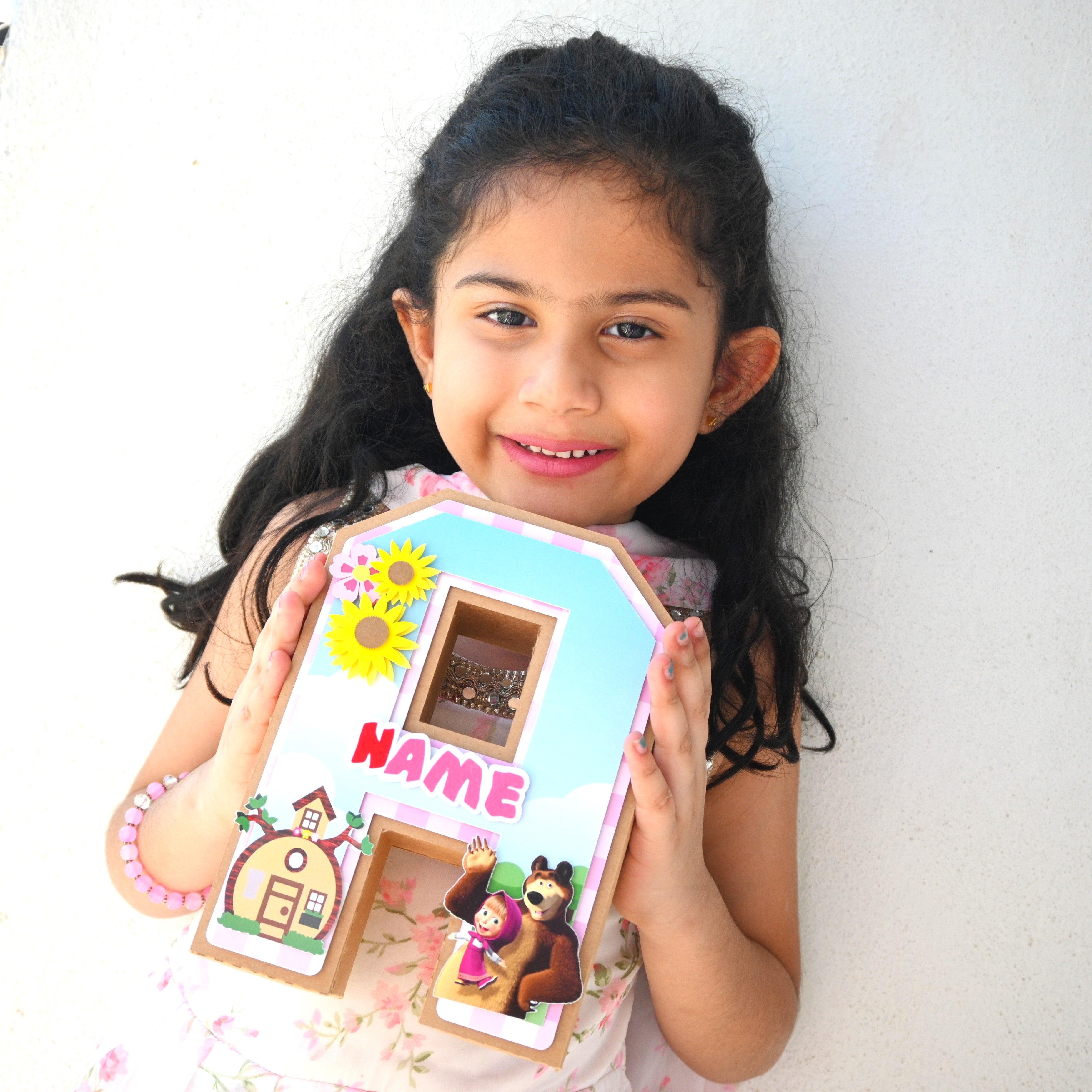 Masha and the Bear 3D Letter / Number HANDCRAFTED PRETTY UR PARTY