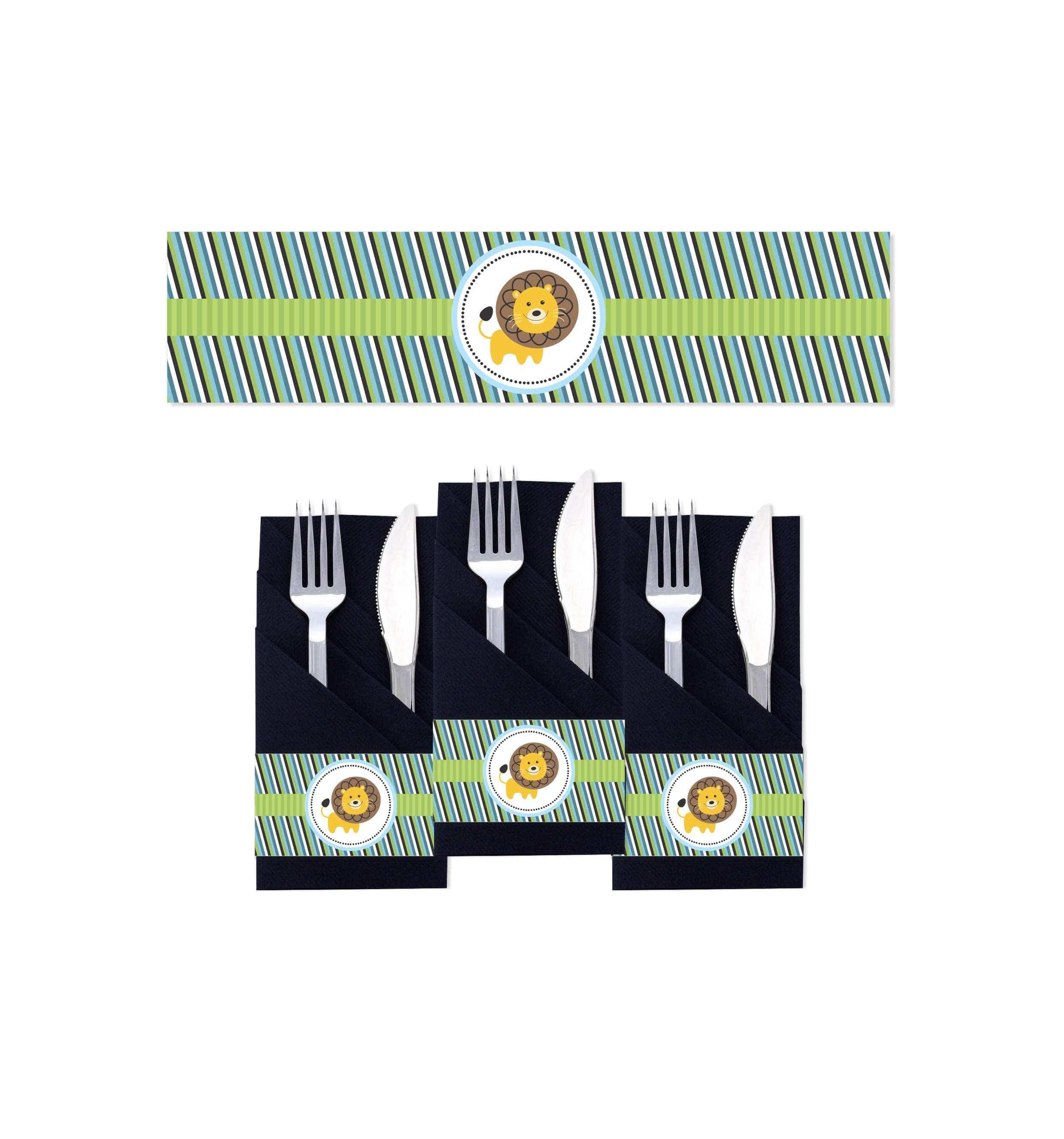 Safari Boy Napkin Rings THEME PARTIES Pretty UR Party