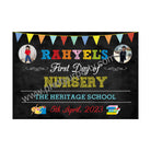 First Day of School Sign - Design 1 BACK TO SCHOOL Pretty UR Party