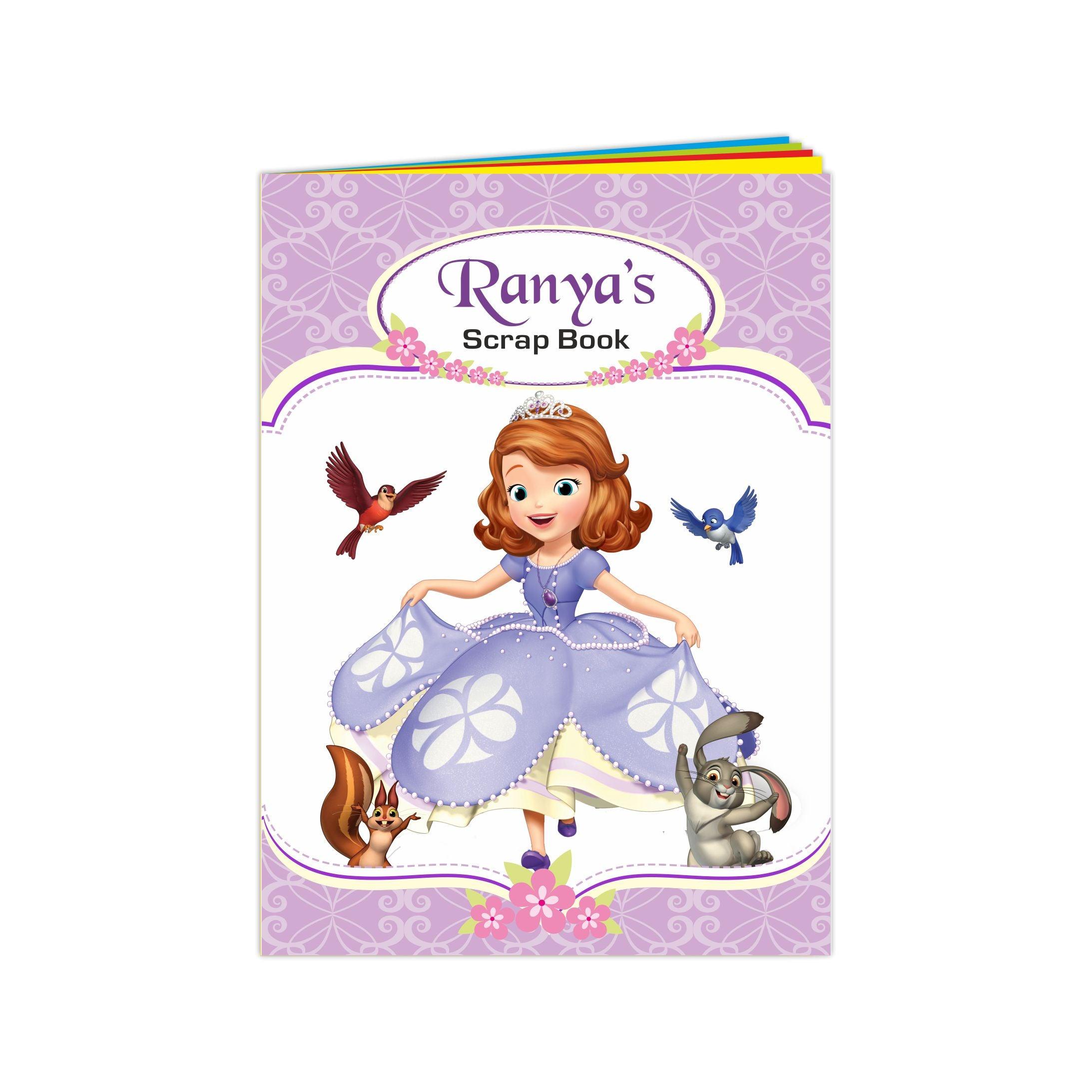 Sofia the first Enchanted Garden Party Scrap Book PERSONALISED Pretty UR Party