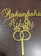 Couples Name Cake Topper Design 2 HANDCRAFTED Pretty UR Party