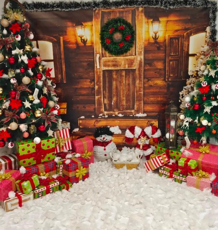 Christmas Theme Backdrop 01 PERSONALISED Pretty UR Party
