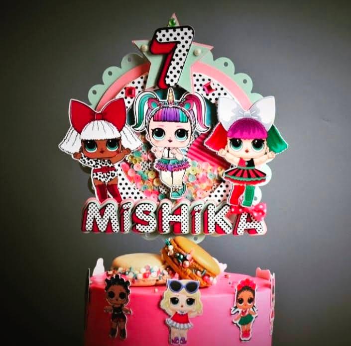 Lol Surprise Shaker Cake Topper HANDCRAFTED Pretty UR Party