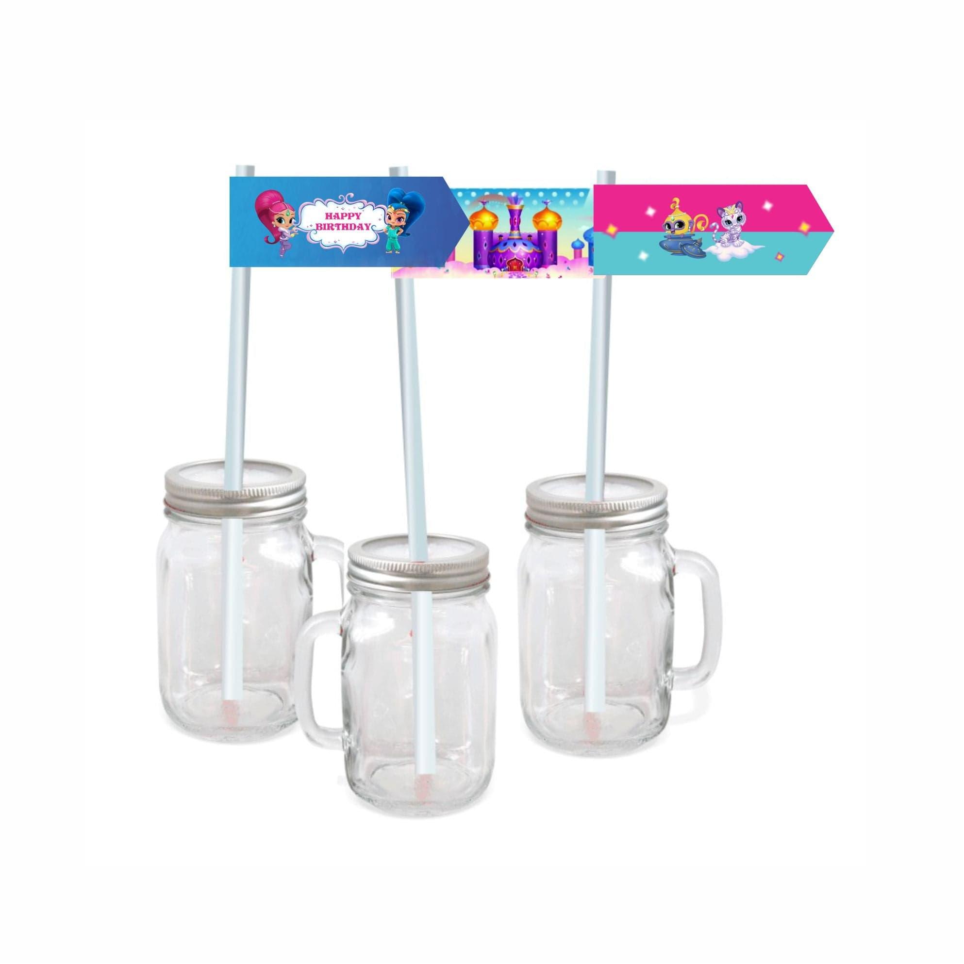 Shimmer and Shine Theme Drink Straws THEME PARTIES Pretty UR Party