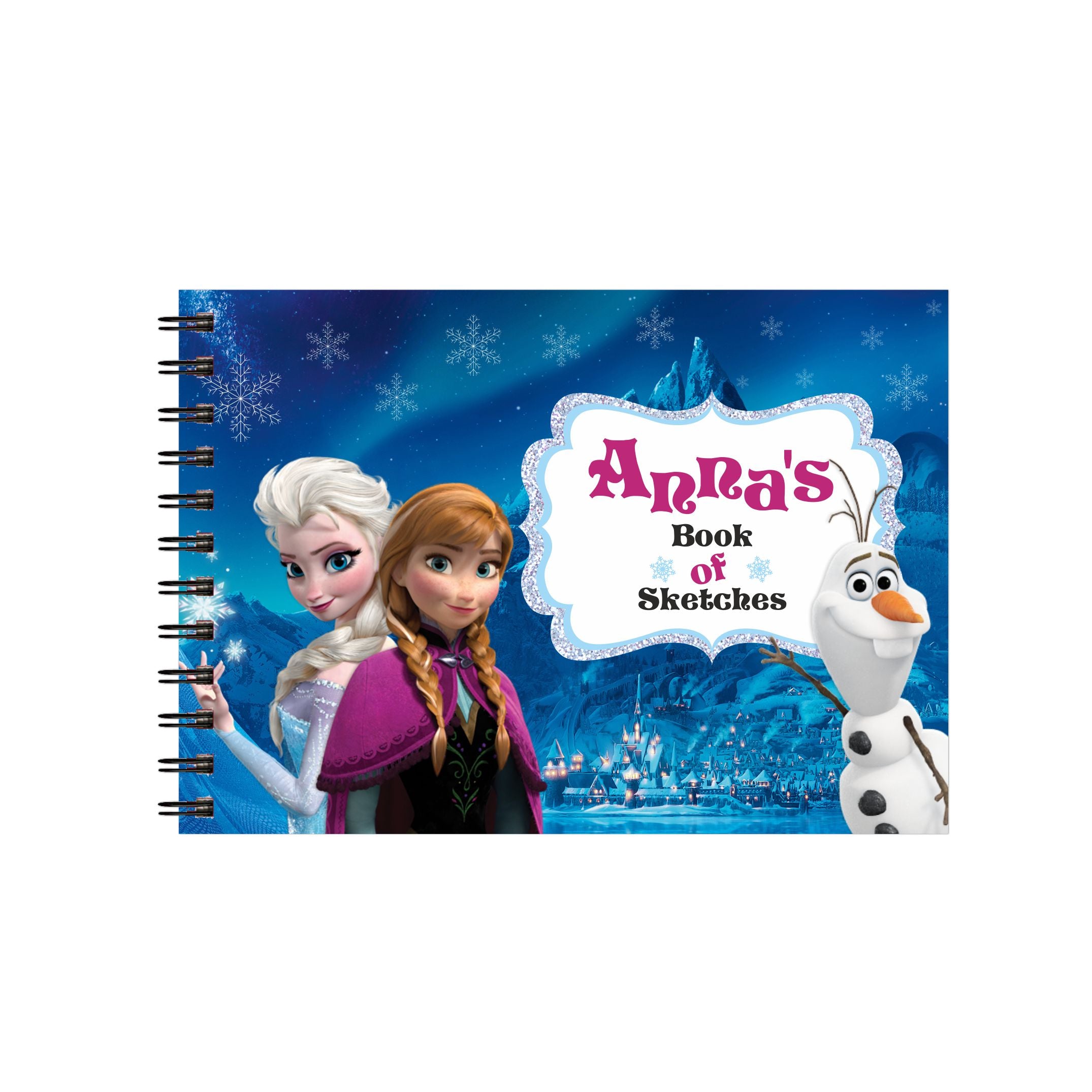 Frozen Personalised Sketchbook PERSONALISED Pretty UR Party