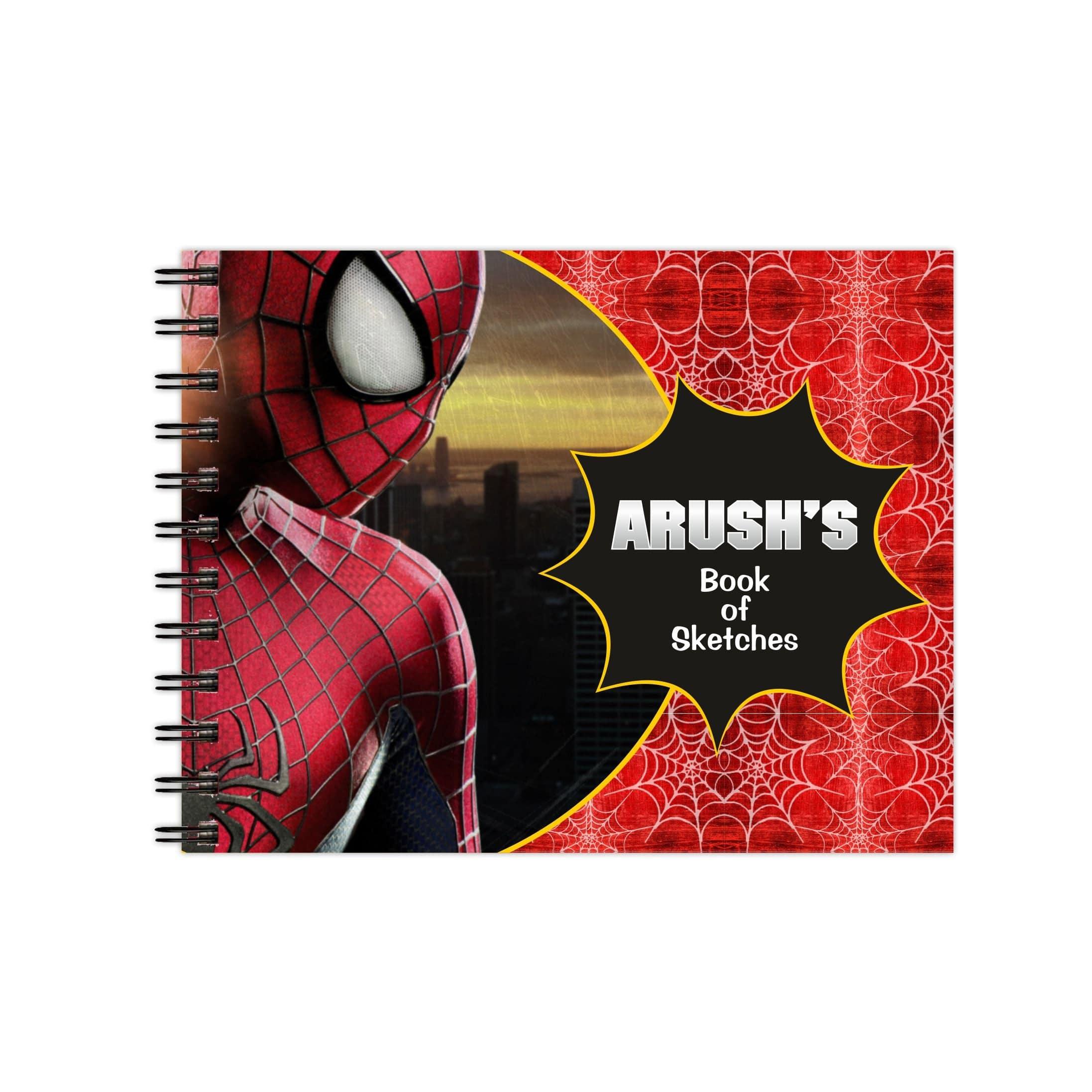 Spiderman Personalised Sketchbook PERSONALISED Pretty UR Party
