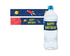 Space Water Bottle Labels THEME PARTIES Pretty UR Party
