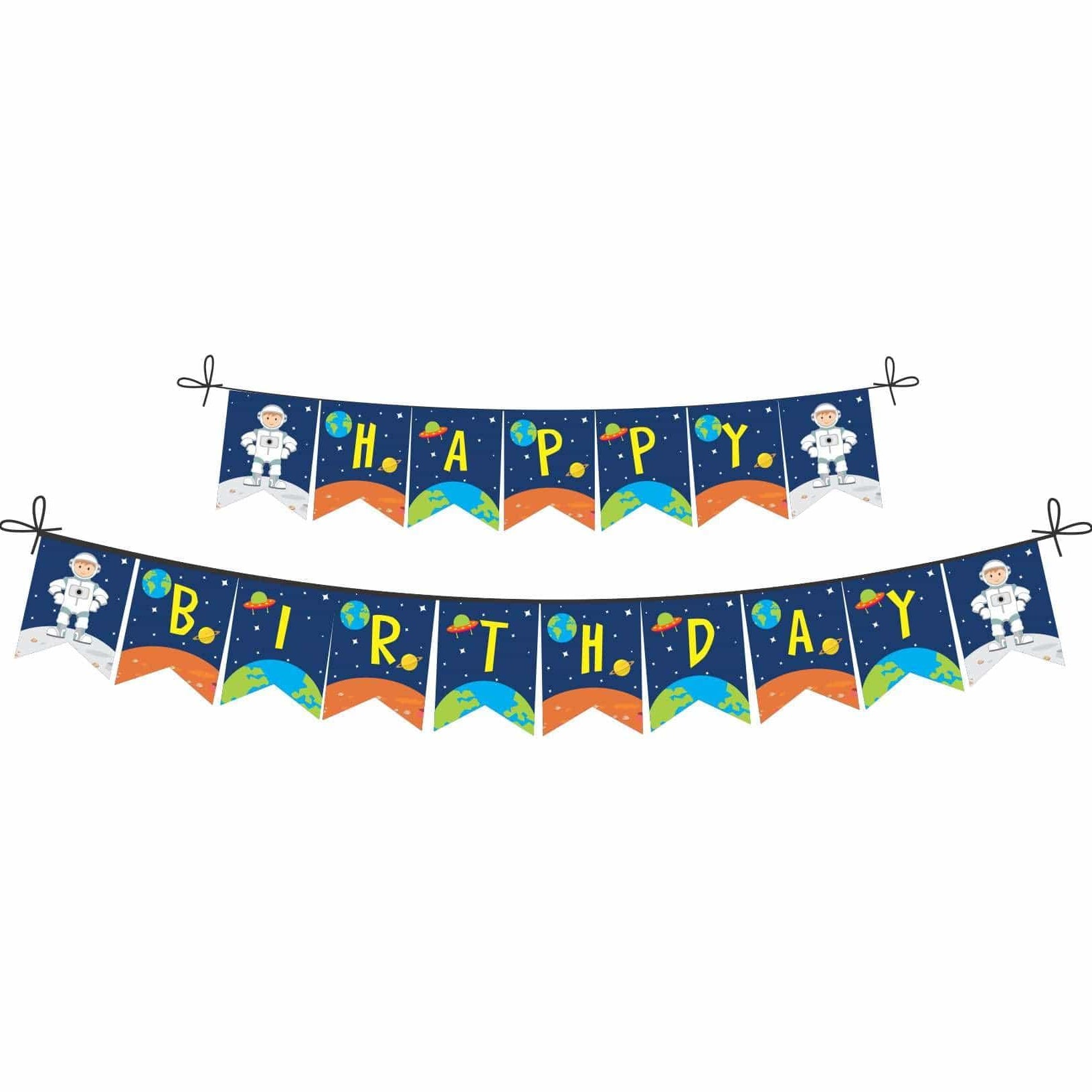 Space Theme Bunting THEME PARTIES Pretty UR Party