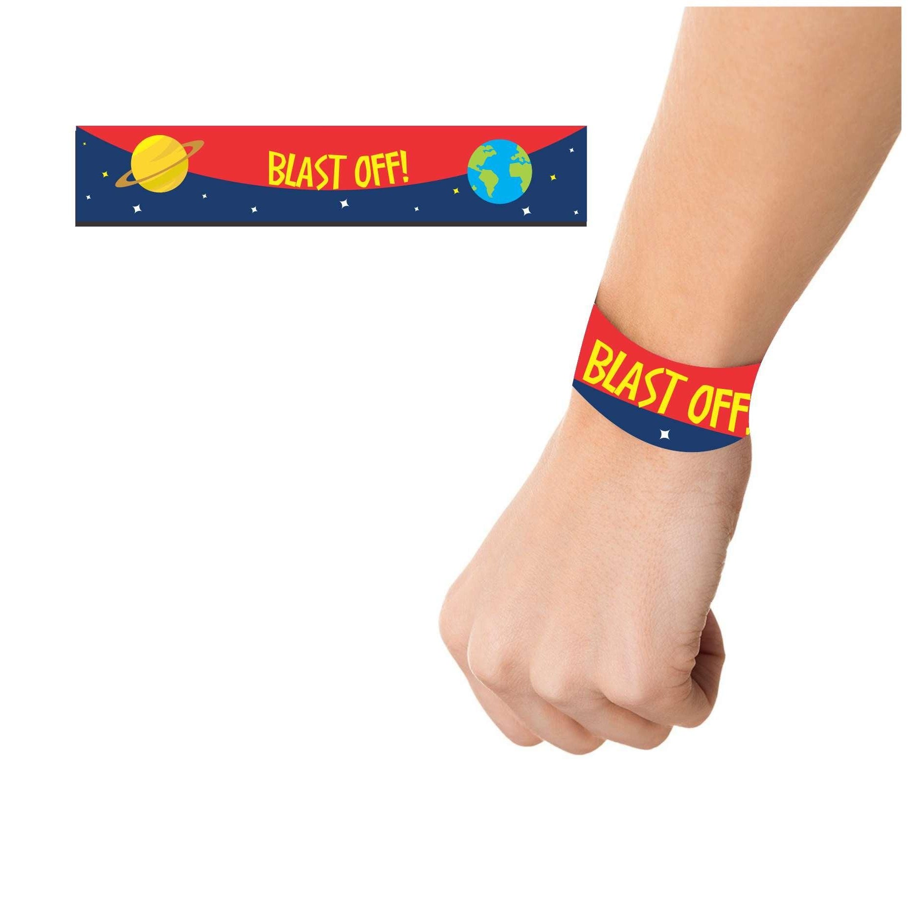 Space Wrist Bands - Pack of 10 THEME PARTIES Pretty UR Party