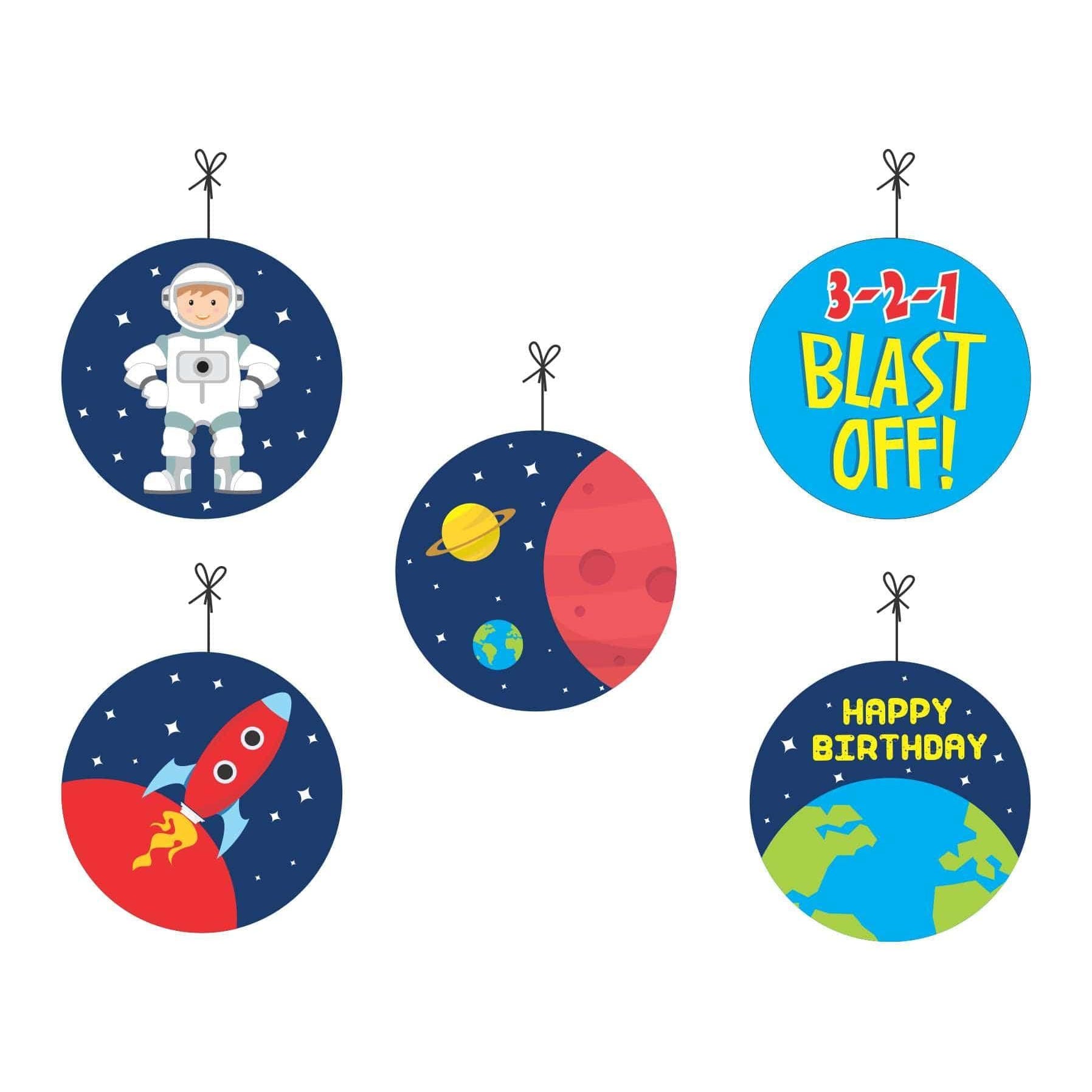 Space Theme Danglers THEME PARTIES Pretty UR Party