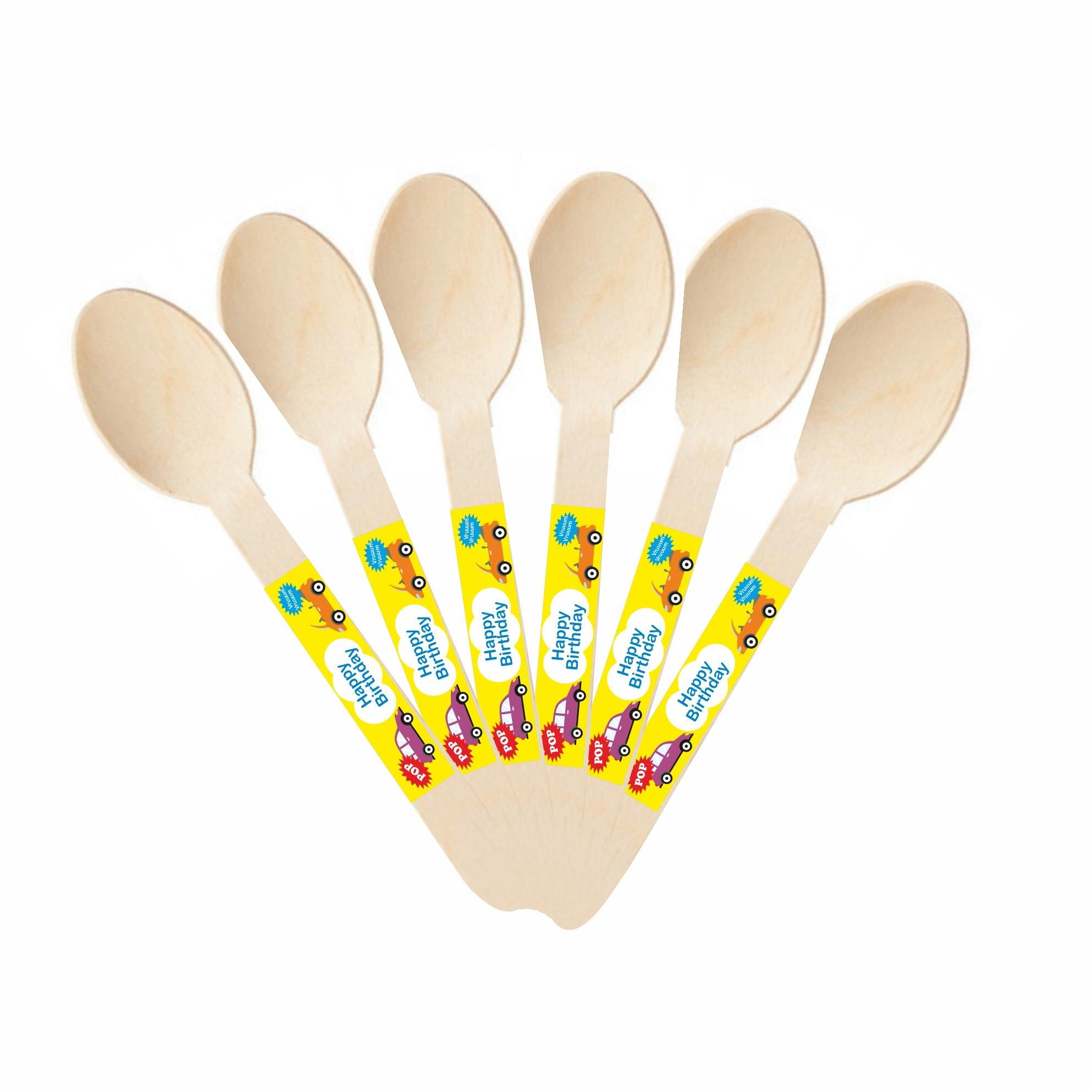 Colorful Cars Theme Spoons TABLEWARE Pretty UR Party
