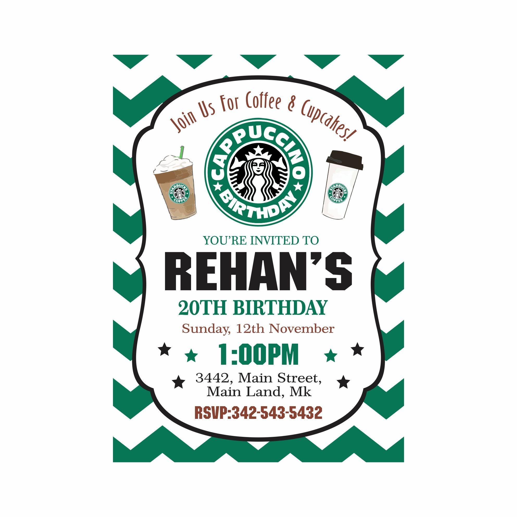 Cappuccino Theme E-Invitations ALL PARTY SUPPLIES Pretty UR Party