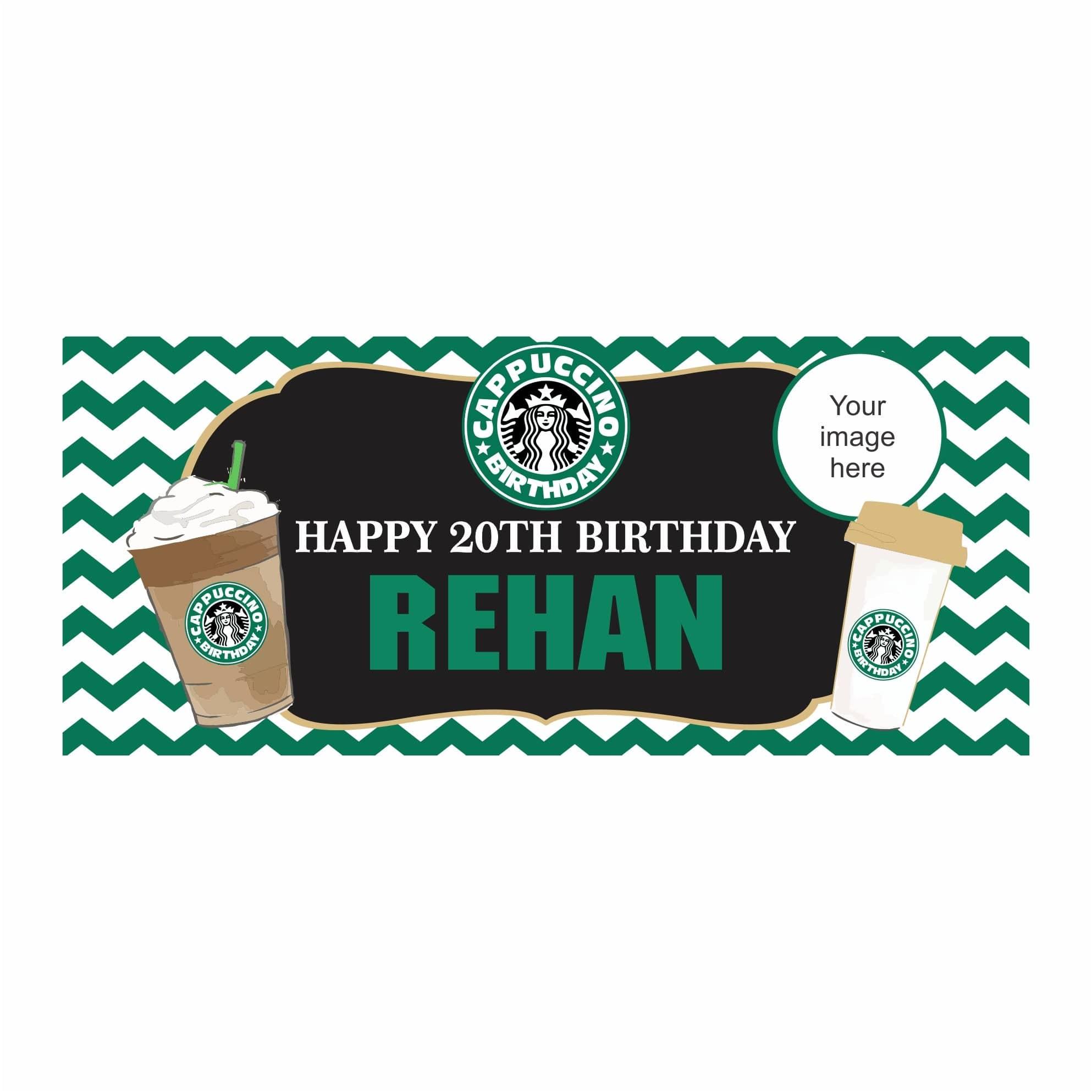 Personalized Cappuccino Theme Banner 30in ALL PARTY SUPPLIES Pretty UR Party