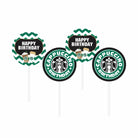 Cappuccino Theme Cupcake / Food Toppers THEME PARTIES Pretty UR Party