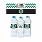 Cappuccino Theme Water Bottle Labels THEME PARTIES Pretty UR Party