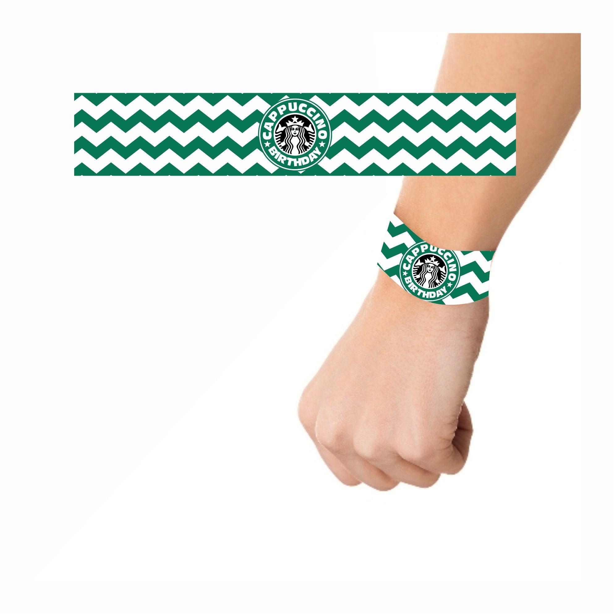 Cappuccino Theme Wrist Bands - Pack of 10 THEME PARTIES Pretty UR Party