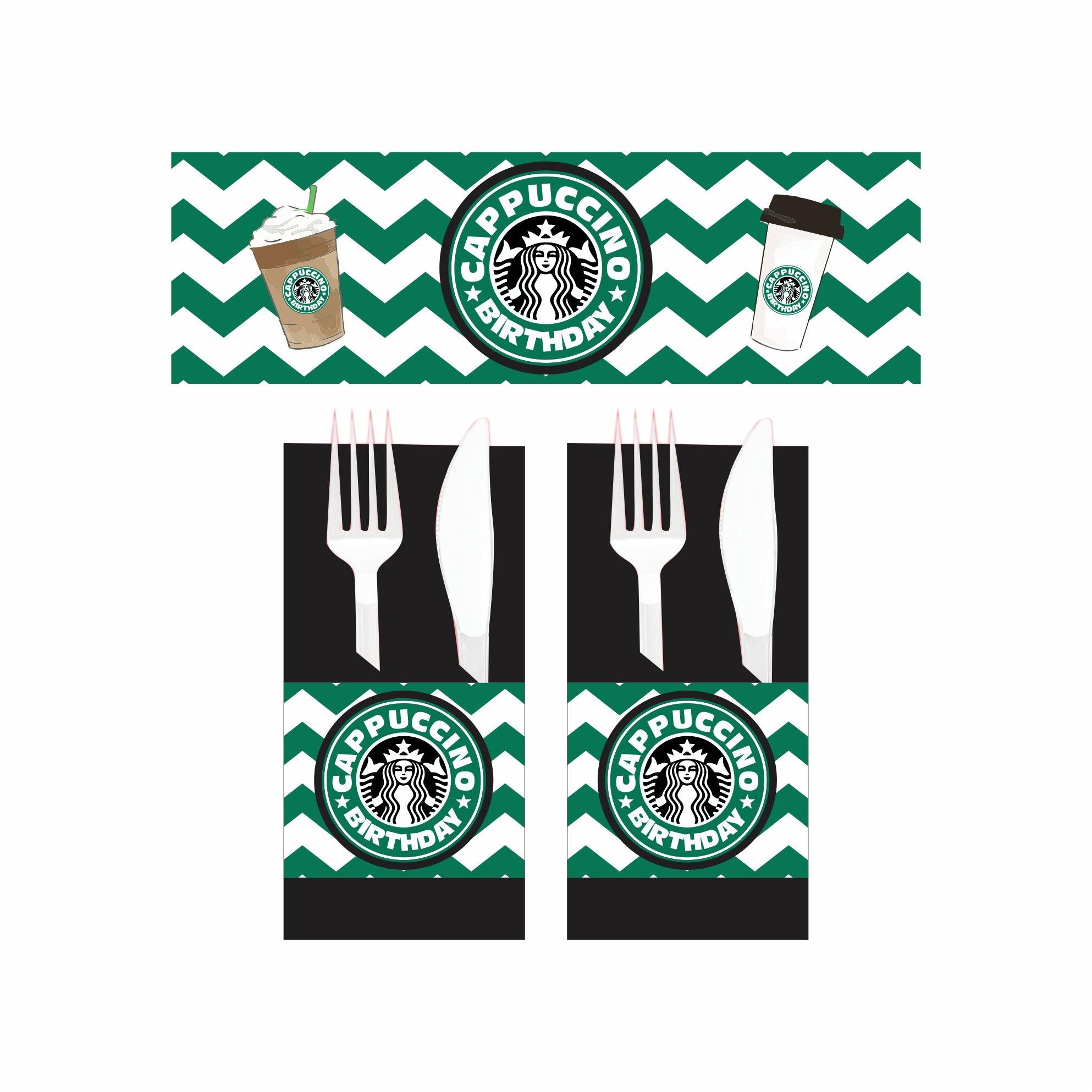 Cappuccino Theme Napkin Rings THEME PARTIES Pretty UR Party