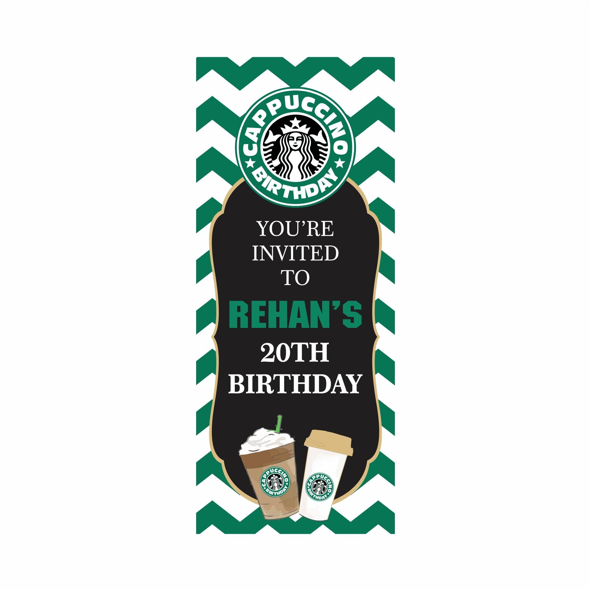Cappuccino Theme Door Banner THEME PARTIES Pretty UR Party