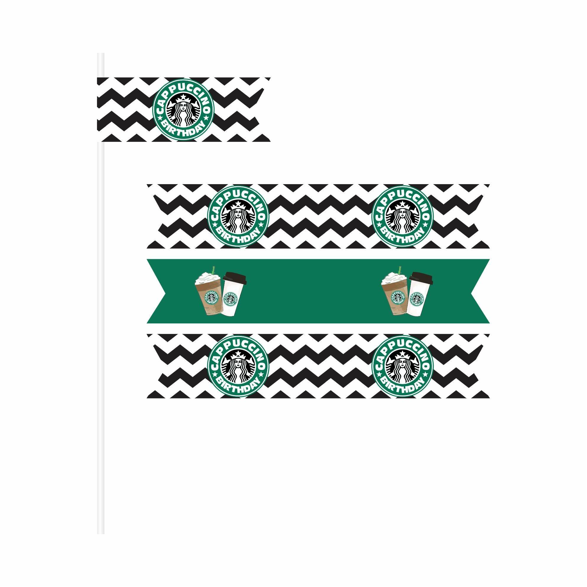 Cappuccino Theme Drink Straws THEME PARTIES Pretty UR Party