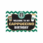 Cappuccino Theme Entrance Banner / Door Sign THEME PARTIES Pretty UR Party