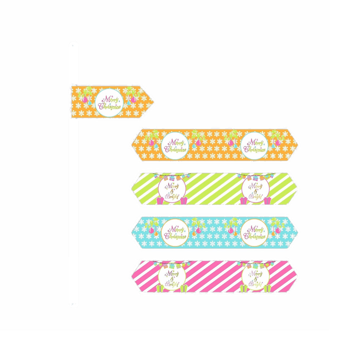 Merry and Bright Drink Straws