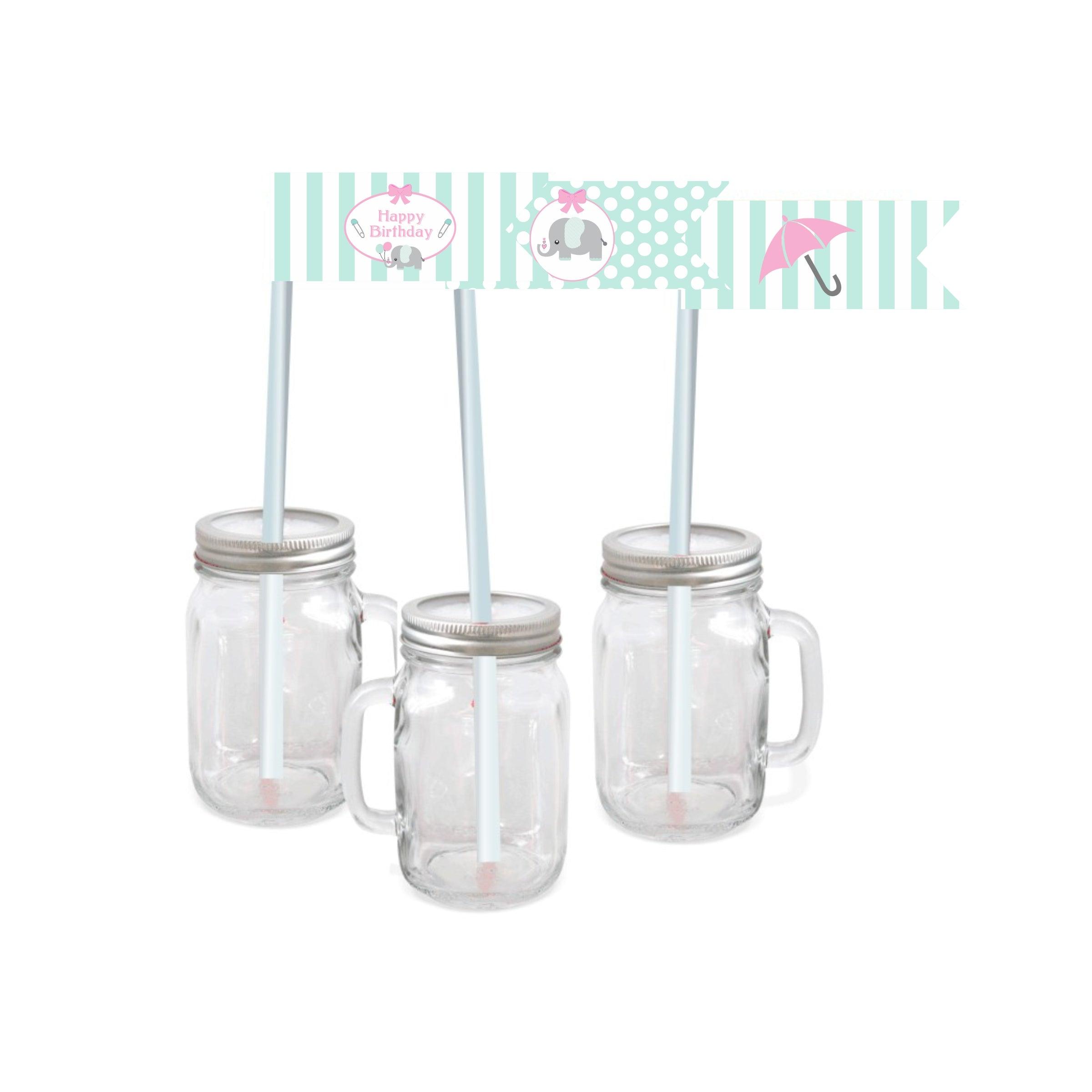 Elephant Birthday Theme Drink Straws THEME PARTIES Pretty UR Party