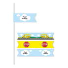 Wheels On The Bus Theme Drink Straws THEME PARTIES Pretty UR Party