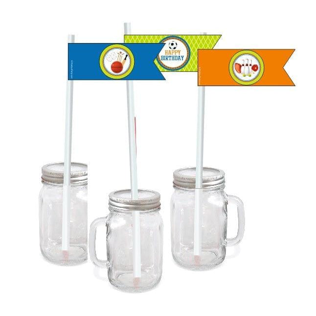 Sports Drink Straws THEME PARTIES Pretty UR Party