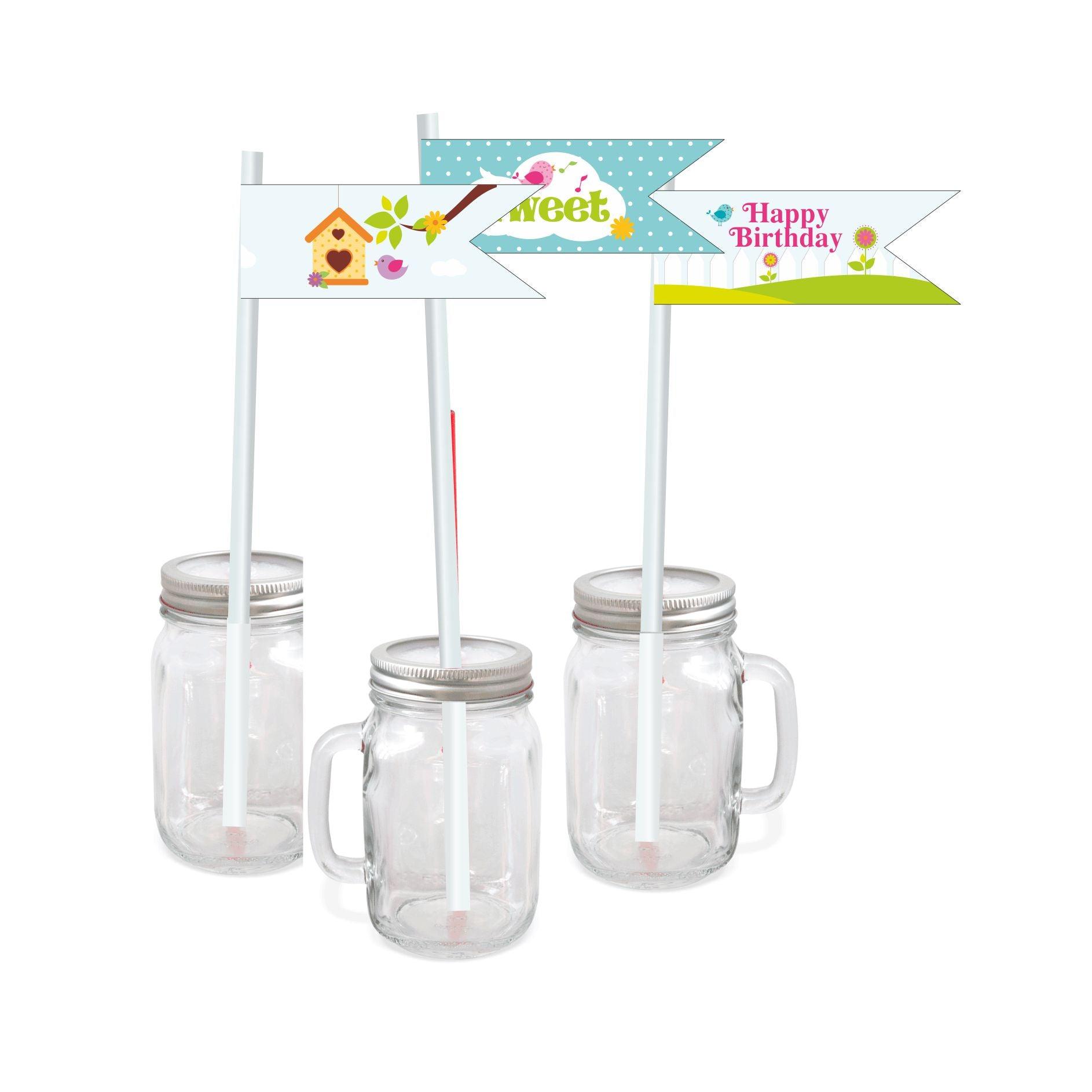 Little Bird Drink Straws THEME PARTIES Pretty UR Party