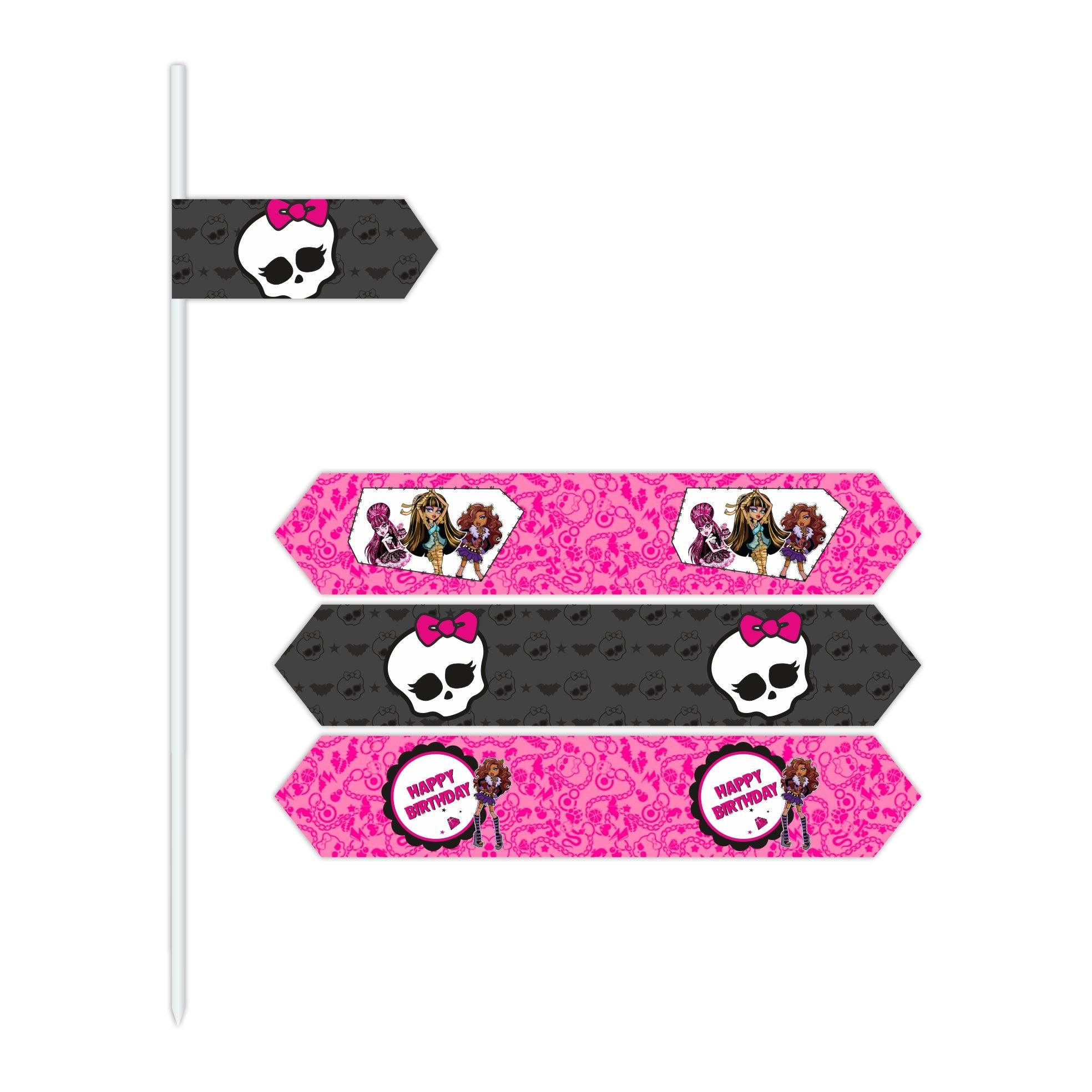 Monster High Straws THEME PARTIES Pretty UR Party