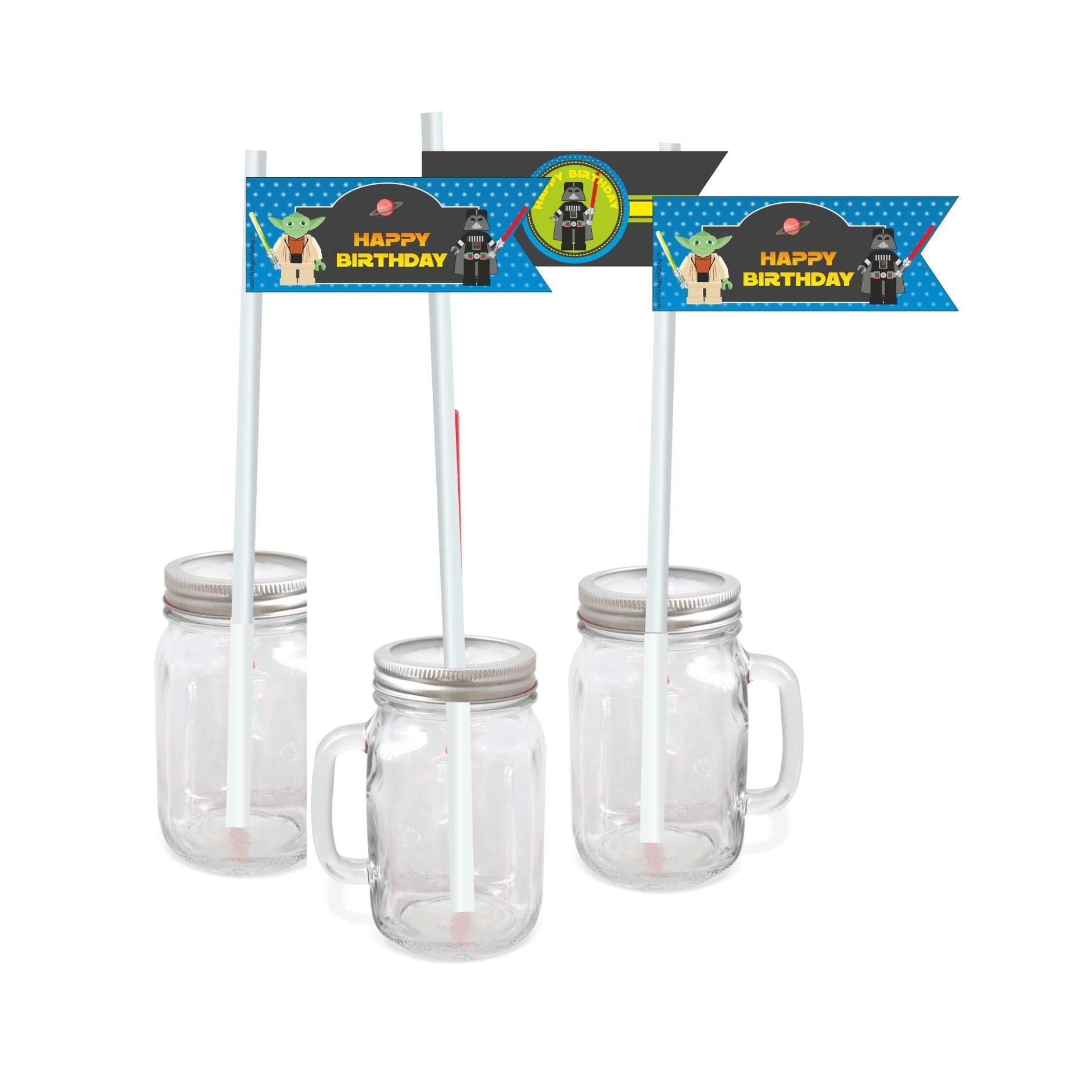 Star Wars Inspired Drink Straws THEME PARTIES Pretty UR Party