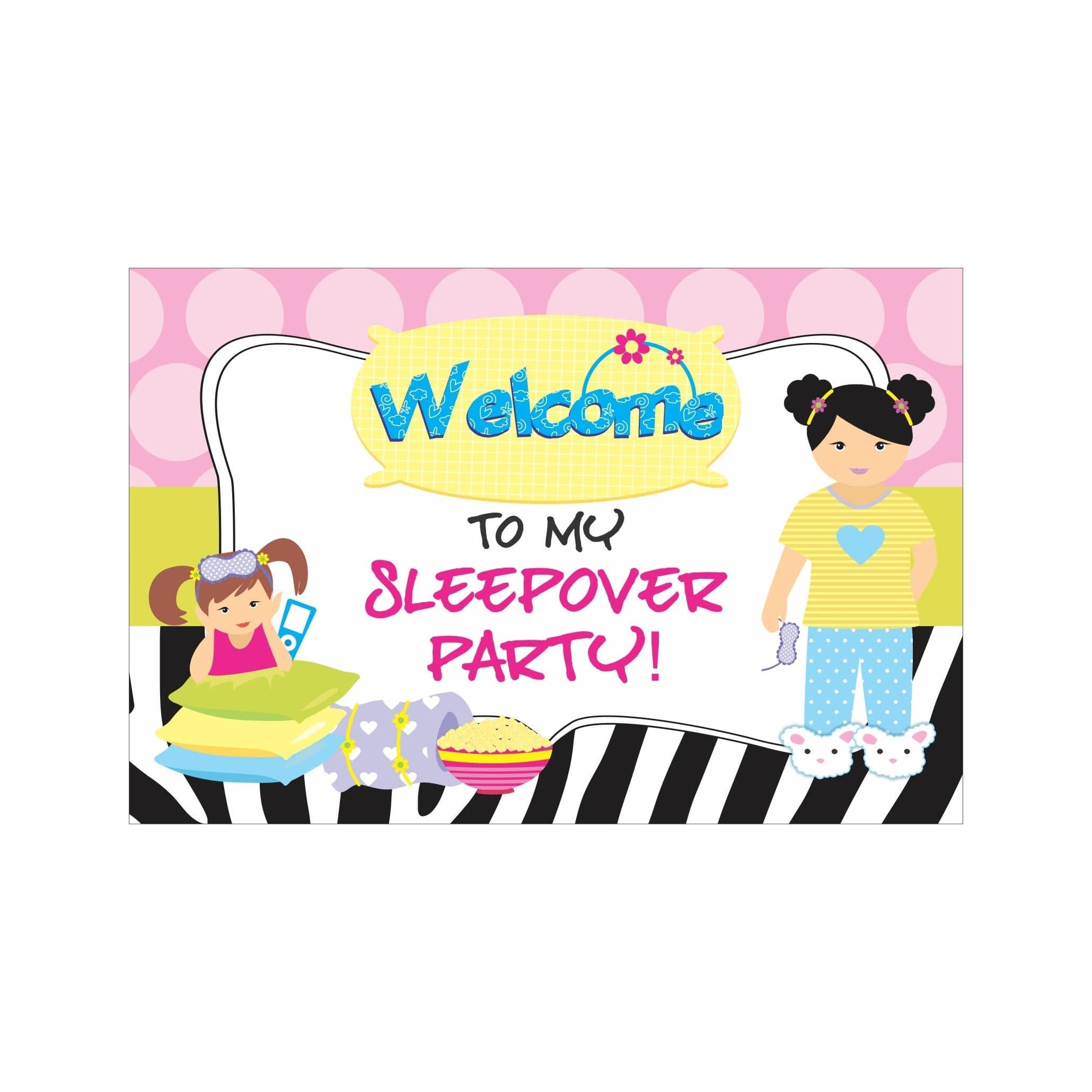 Slumber Entrance Banner / Door Sign THEME PARTIES Pretty UR Party