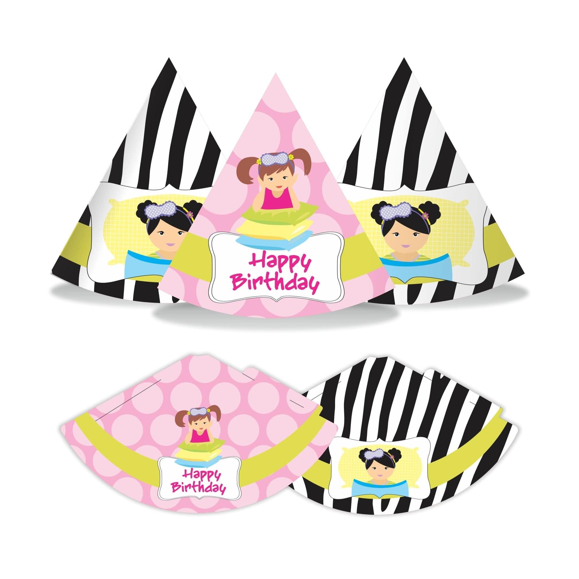 Slumber Hats - Pack of 10 THEME PARTIES Pretty UR Party