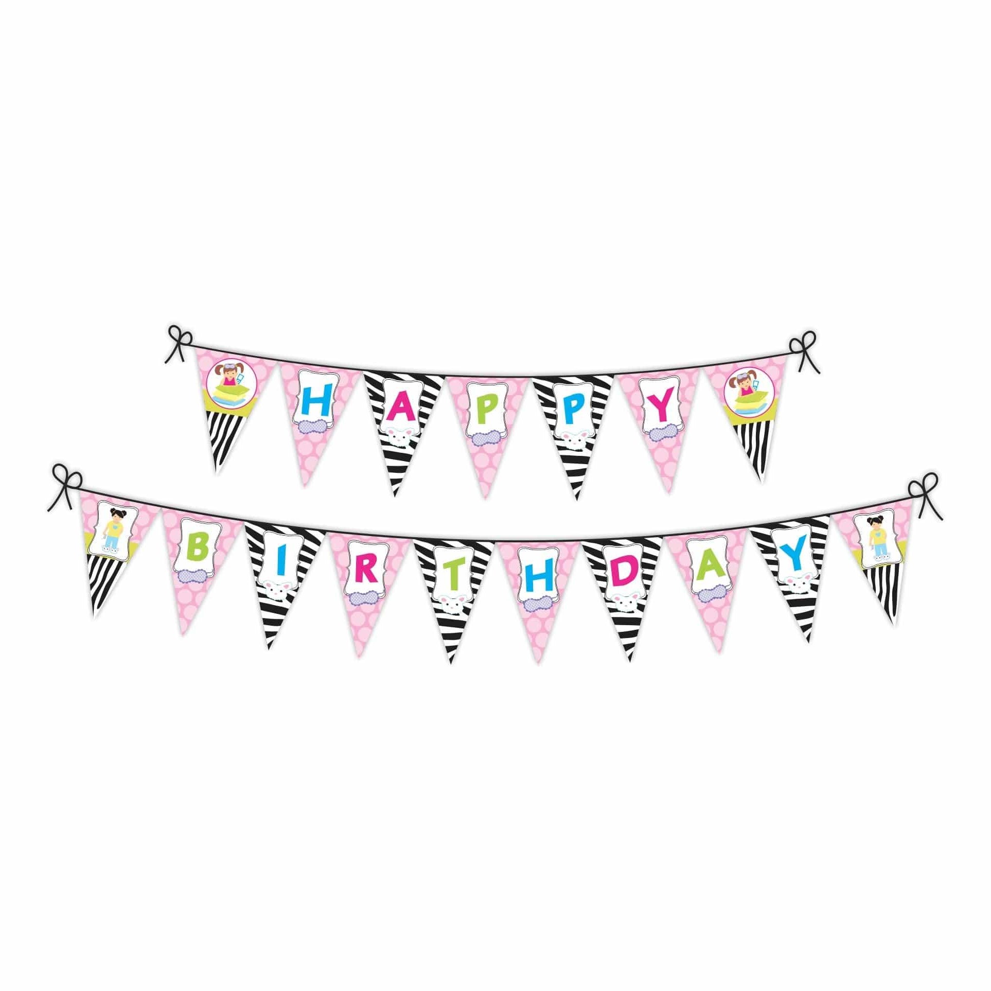 Slumber Bunting THEME PARTIES Pretty UR Party