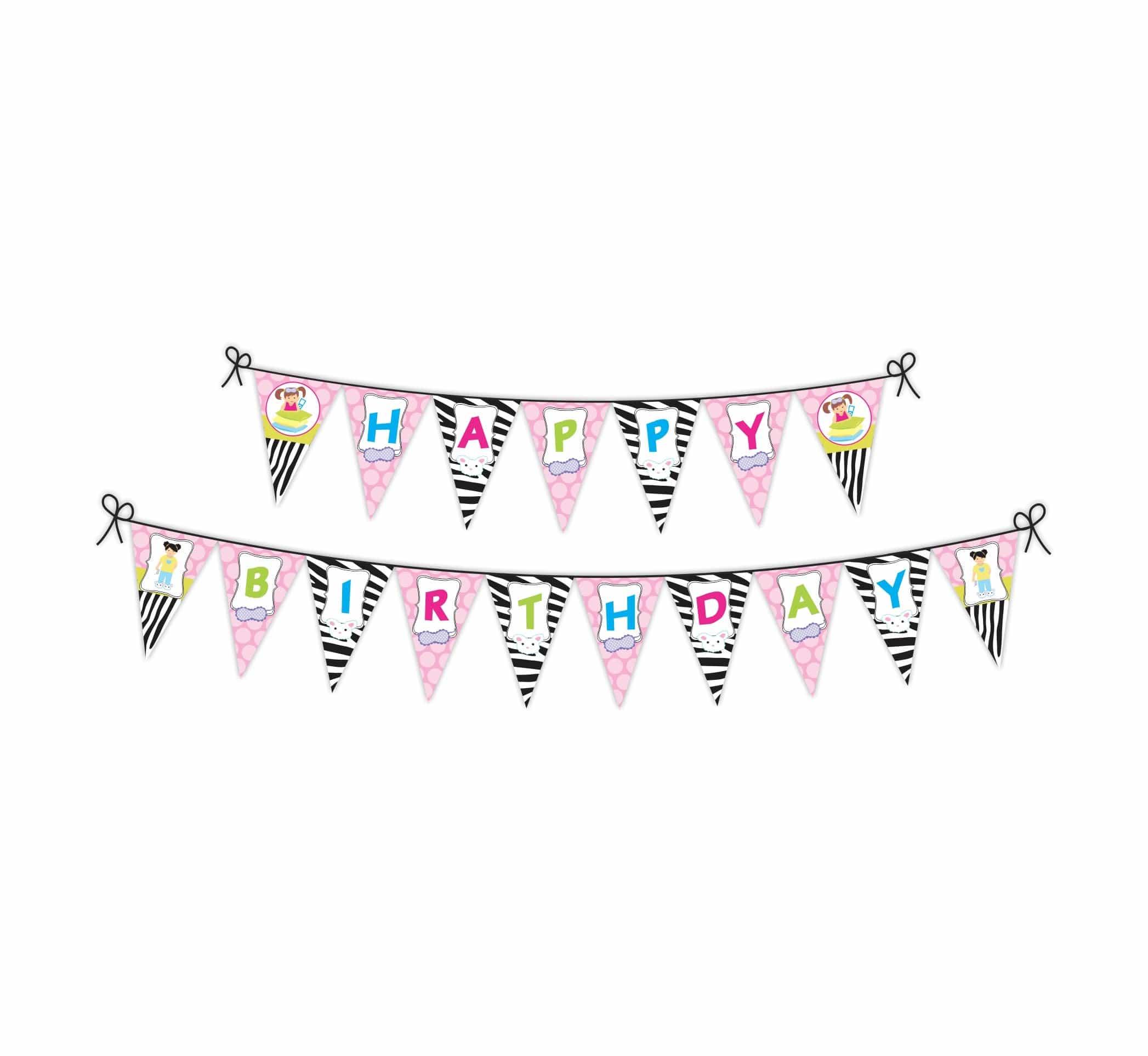 Slumber Bunting THEME PARTIES Pretty UR Party