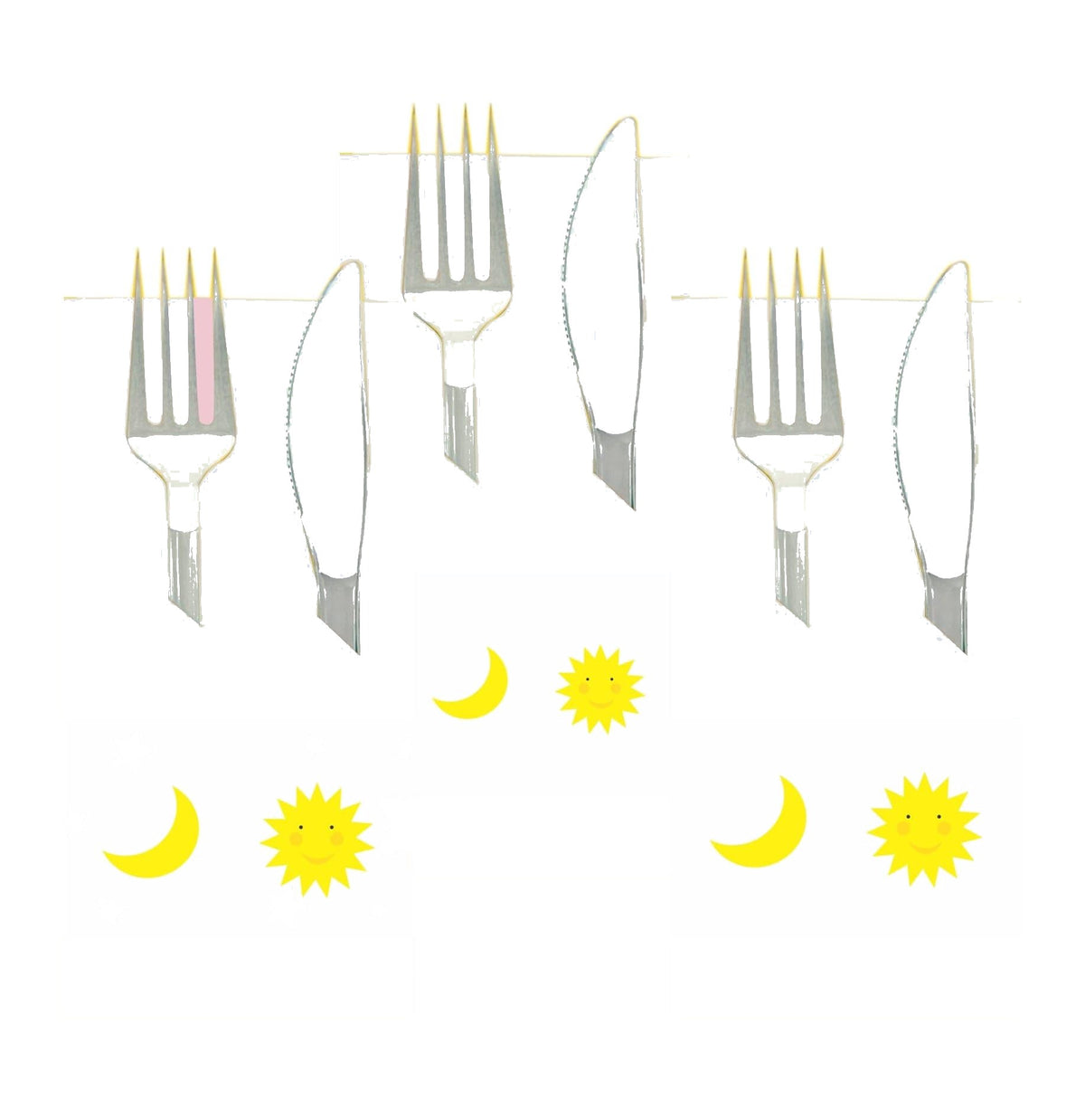 Sun and Moon Napkin Rings