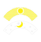 Sun and Moon Cupcake Wrappers THEME PARTIES Pretty UR Party