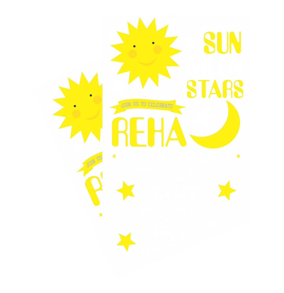 Sun and Moon Invitations