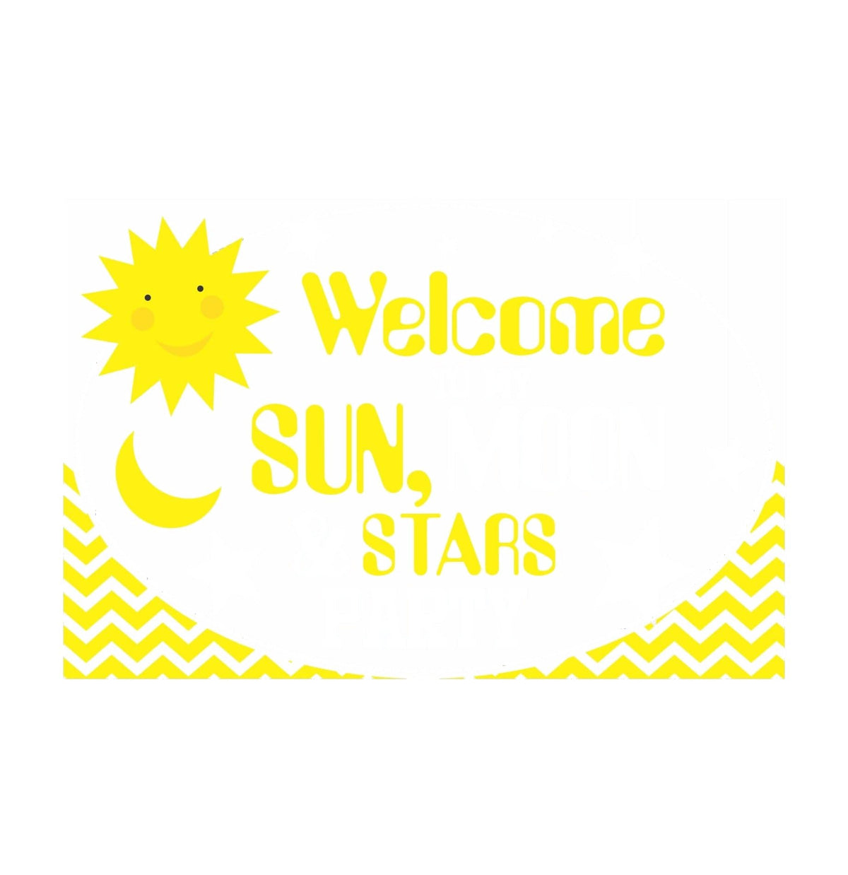 Sun and Moon Entrance Banner / Door Sign