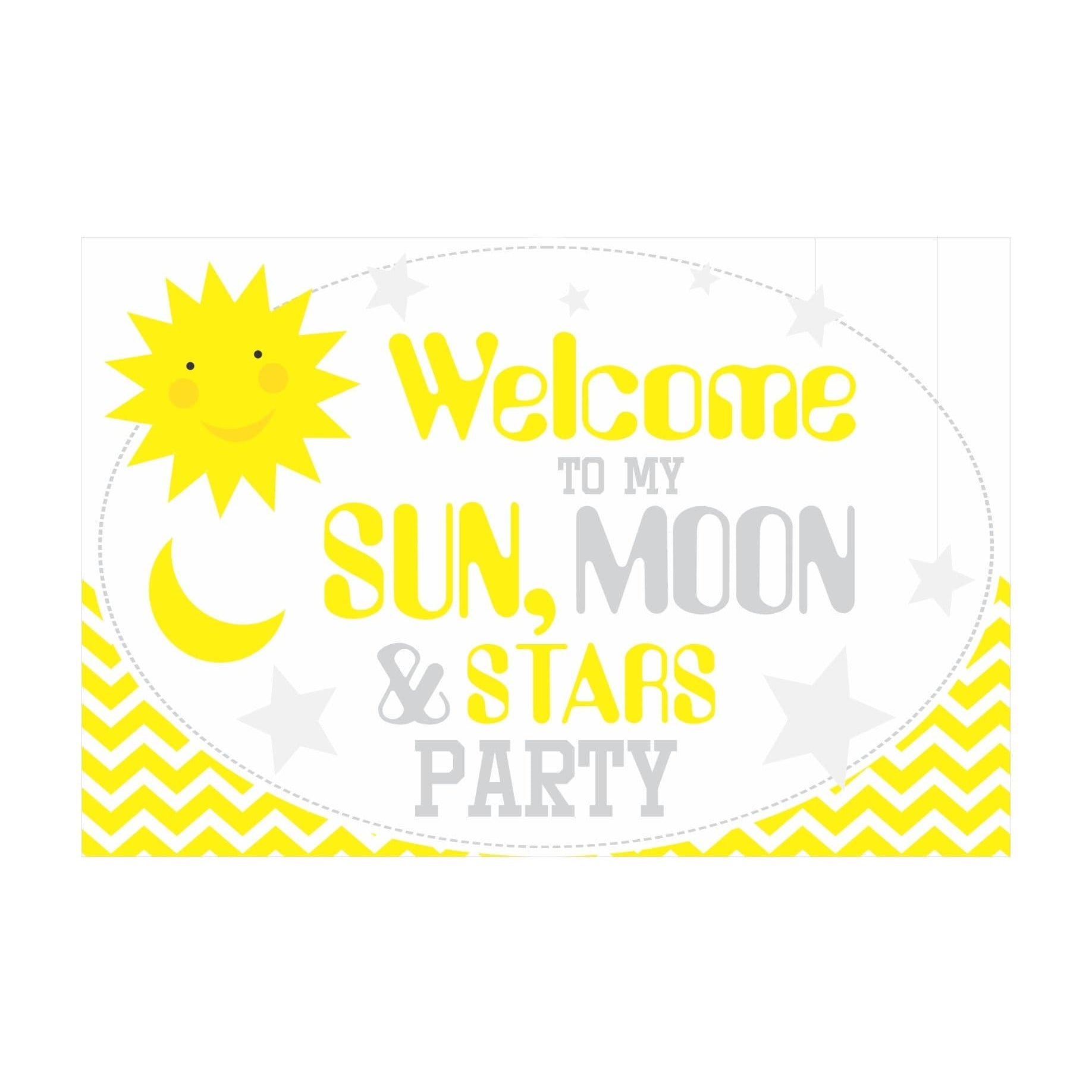 Sun and Moon Table Mats THEME PARTIES Pretty UR Party