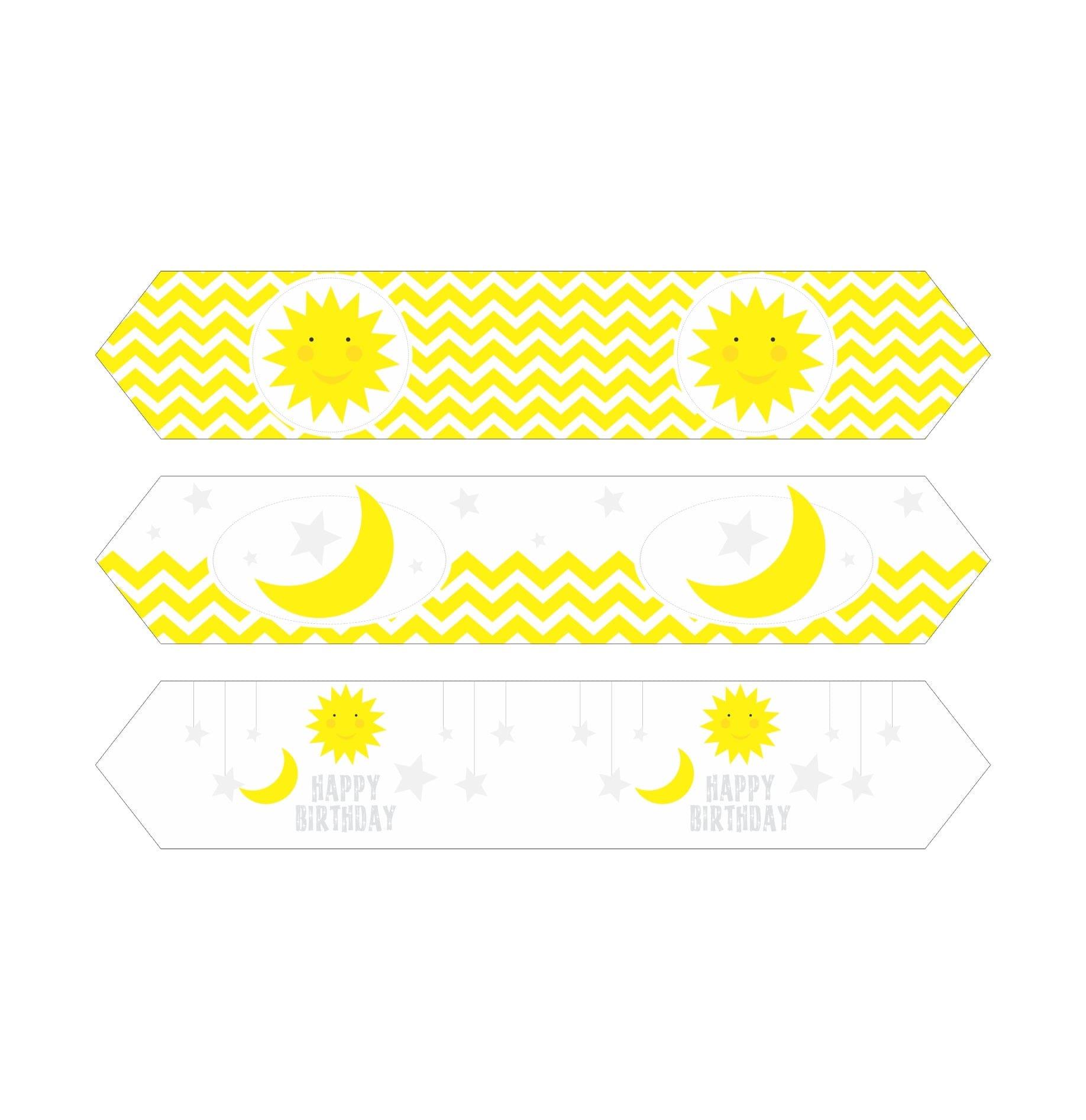 Sun and Moon Drink Straws THEME PARTIES Pretty UR Party