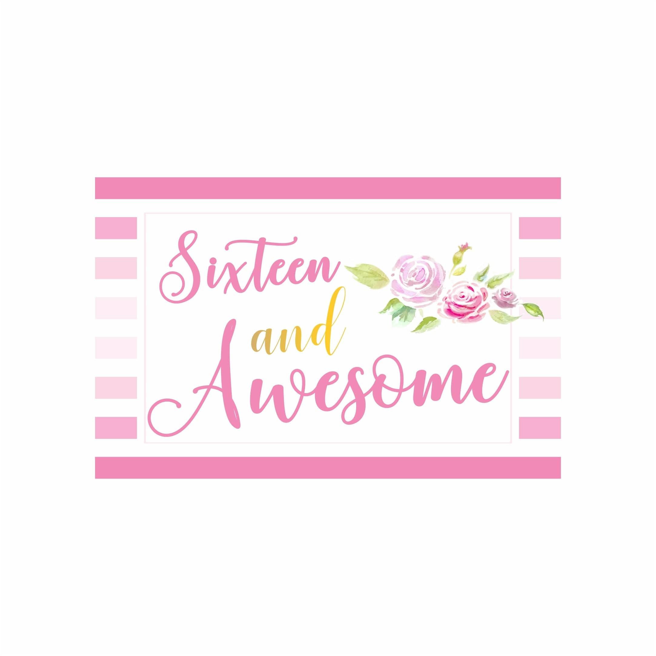 Sweet Sixteen Theme Table Mats THEME PARTIES Pretty UR Party