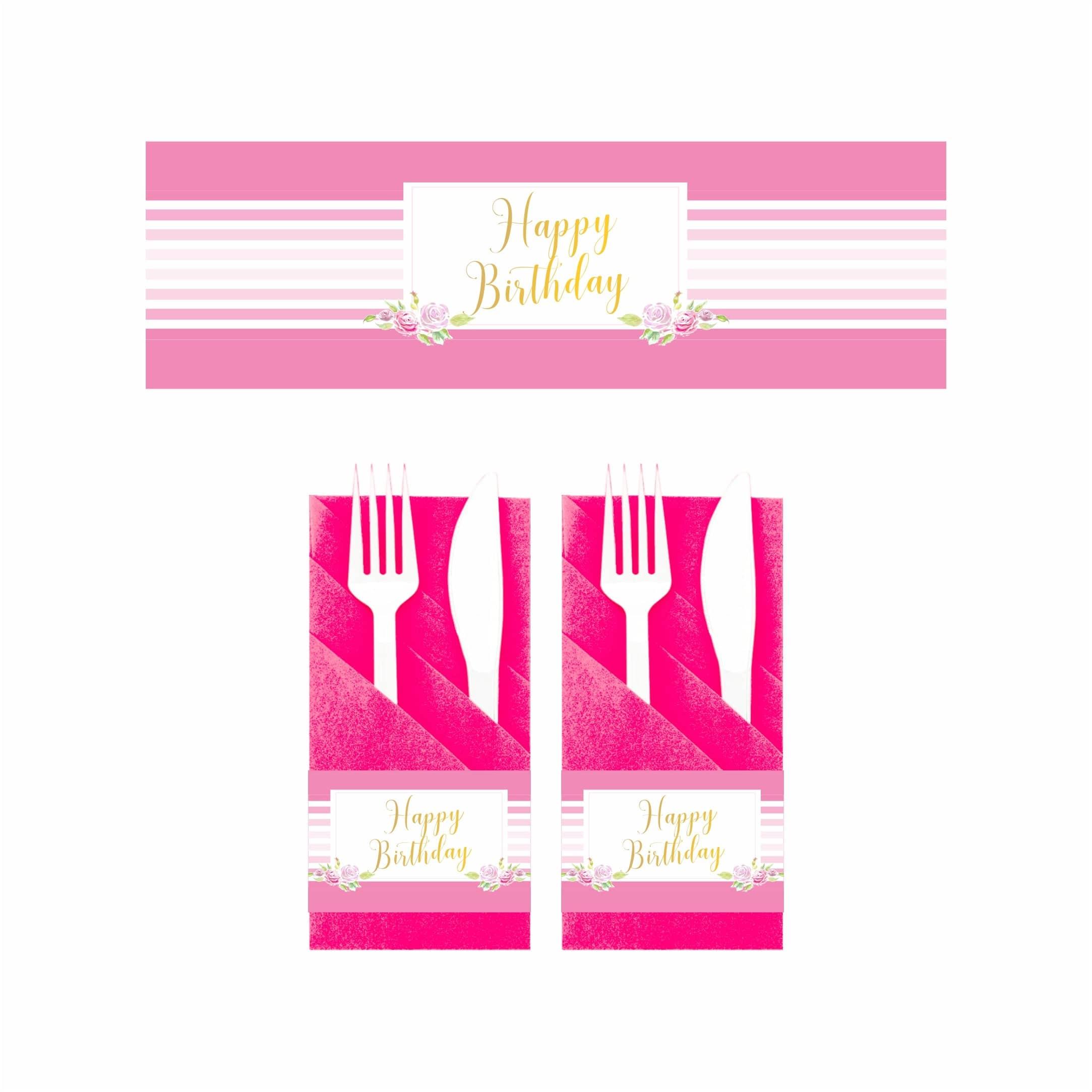 Sweet Sixteen Theme Napkin Rings THEME PARTIES Pretty UR Party