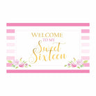 Sweet Sixteen Theme Entrance Banner / Door Sign THEME PARTIES Pretty UR Party