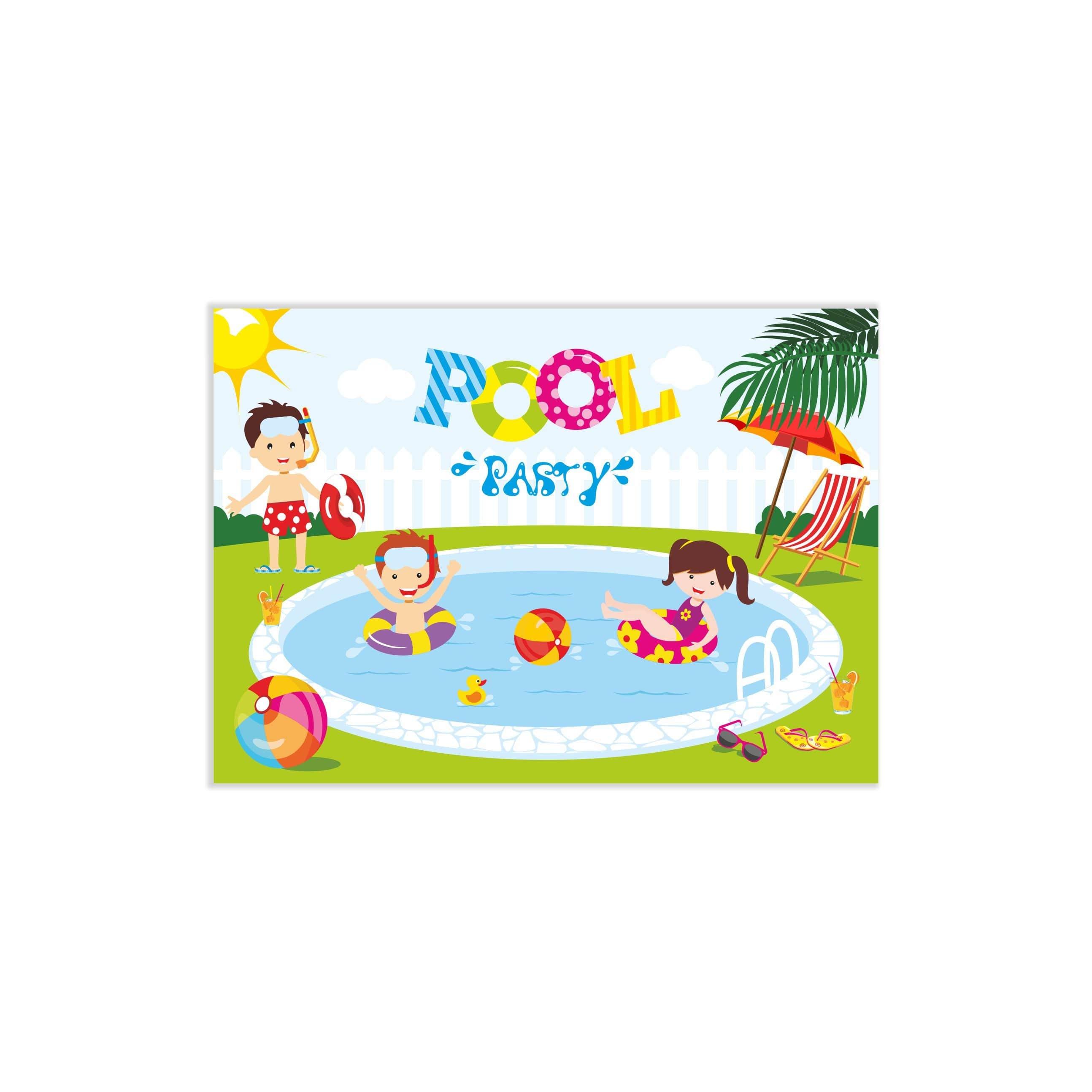 Pool Party Table Mats THEME PARTIES Pretty UR Party