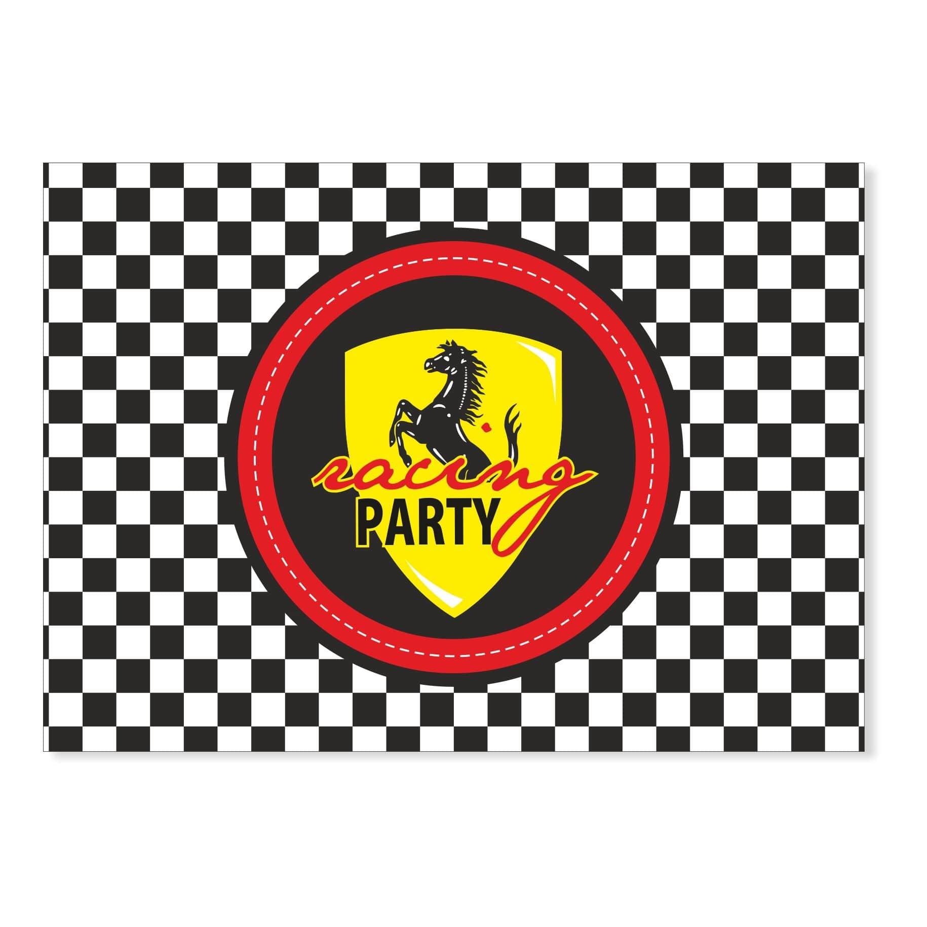 Race Car Party Table Mats THEME PARTIES Pretty UR Party