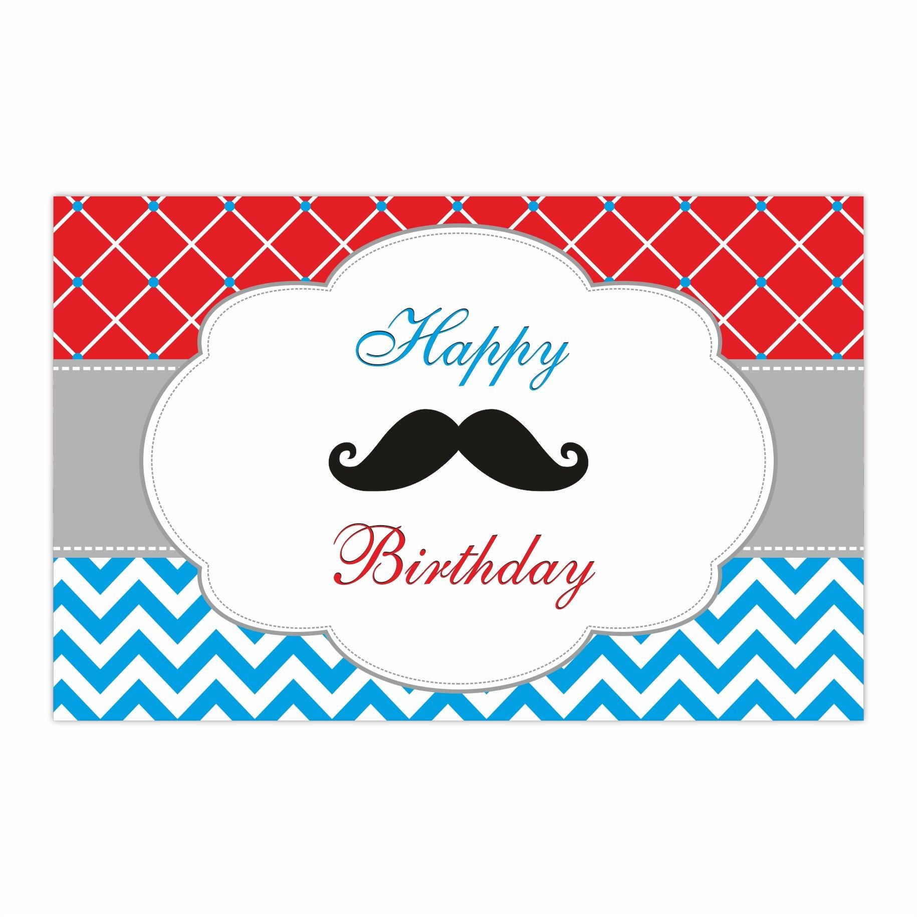 Moustache Table Mats THEME PARTIES Pretty UR Party