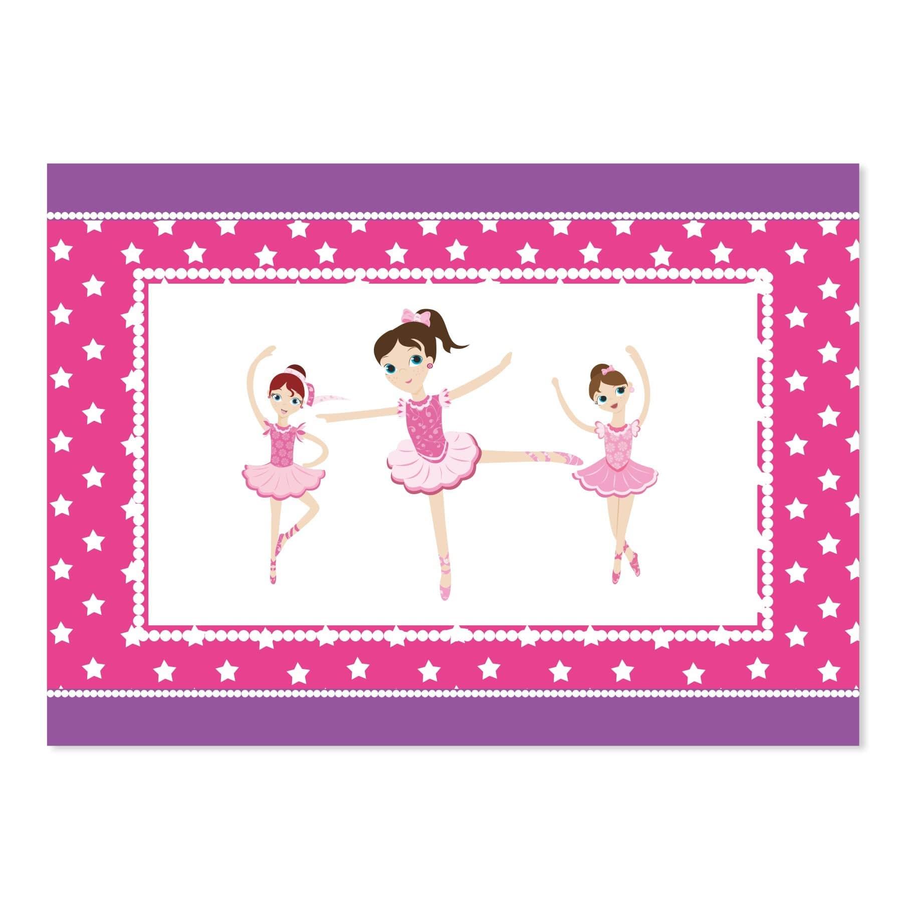 Ballerina Table Mats THEME PARTIES Pretty UR Party